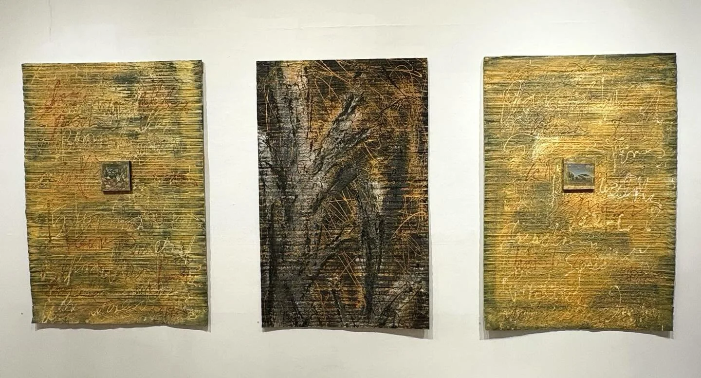 The gallery will have regular hours this weekend Saturday and Sunday 12-6pm. 

Stop by and see Letters to a Troubled Plant/Messages in Silence a solo exhibition by @ilse.schreiber.noll 

#mixedmediapainting #abstractpainting #bookartist #beaconarts #