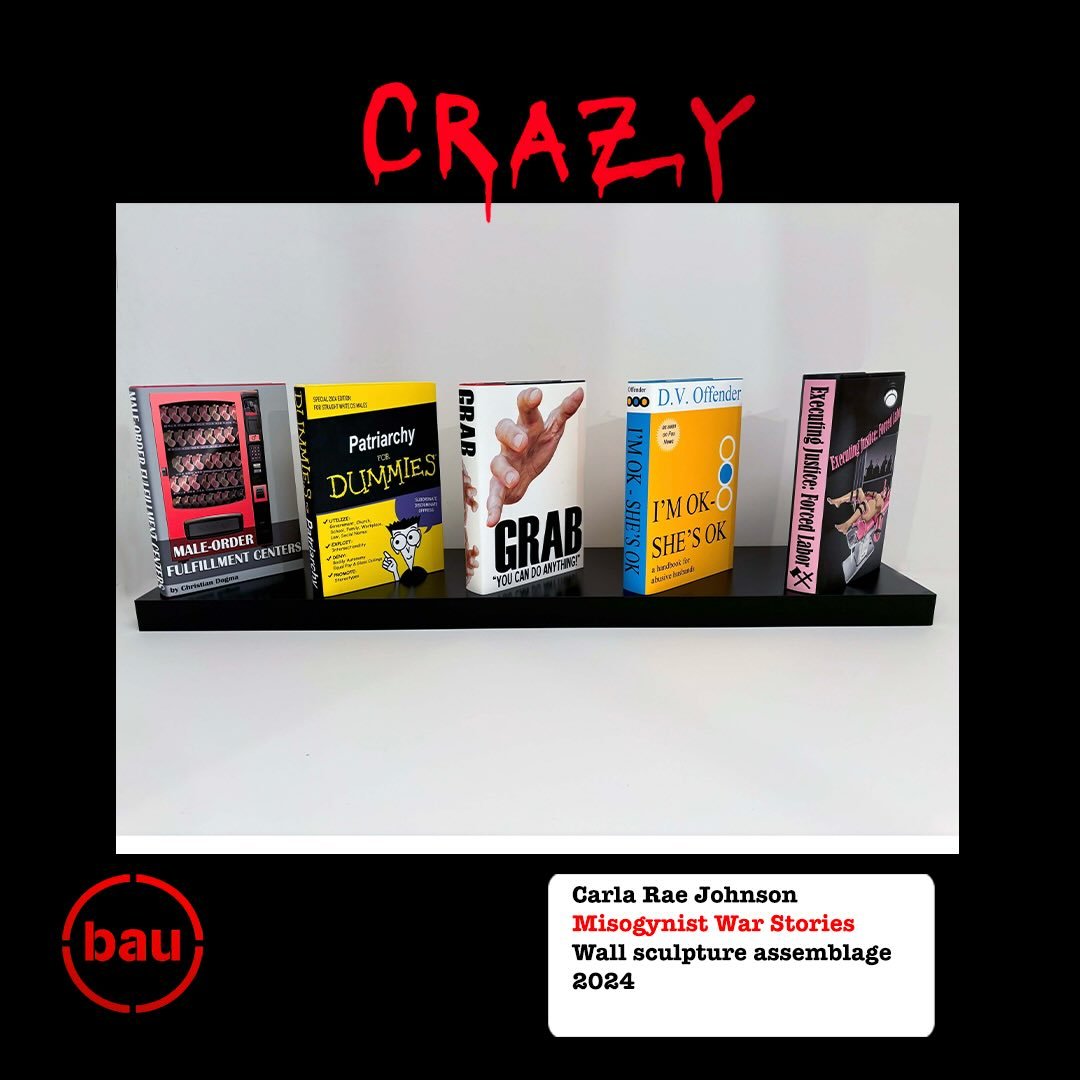CRAZY, an exhibition featuring 31 female-identifying and non-binary artists that creates a safe space for rage, protest, and performance.  Curated by @jransome.curator 

@ptsdkewpie @theholly.art @jeanna_makes_stuff 

#feministart #fiberart #videoart