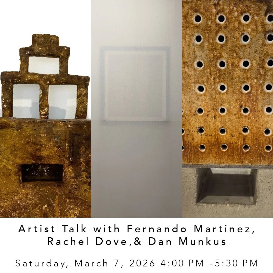 BAU invites you to join us for a special artist talk with our 2025 juried show awardees Fernando Martinez, Rachel Dove and Dan Munkus. 

March 7 from 4-5:30pm 

Come join us as they discuss their current exhibitions at the gallery (up thought March 8
