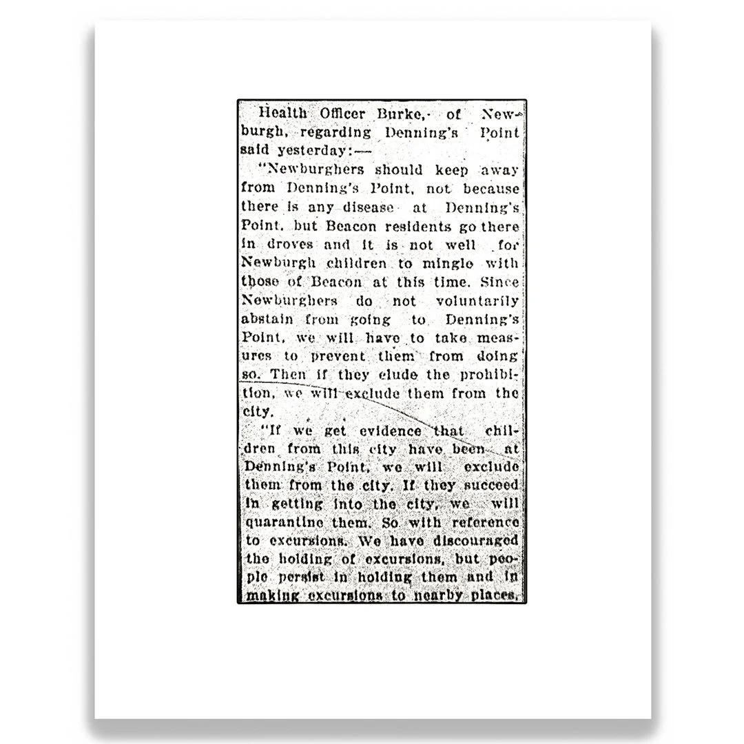 Stop by BAU tonight from 6-8pm for our artist receptions. 

One of the exhibits up now is The Unfinished History of Denning&rsquo;s Point-
George Kimmerling&rsquo;s latest project explores the cultural landscape of Denning&rsquo;s Point, a 64-acre si