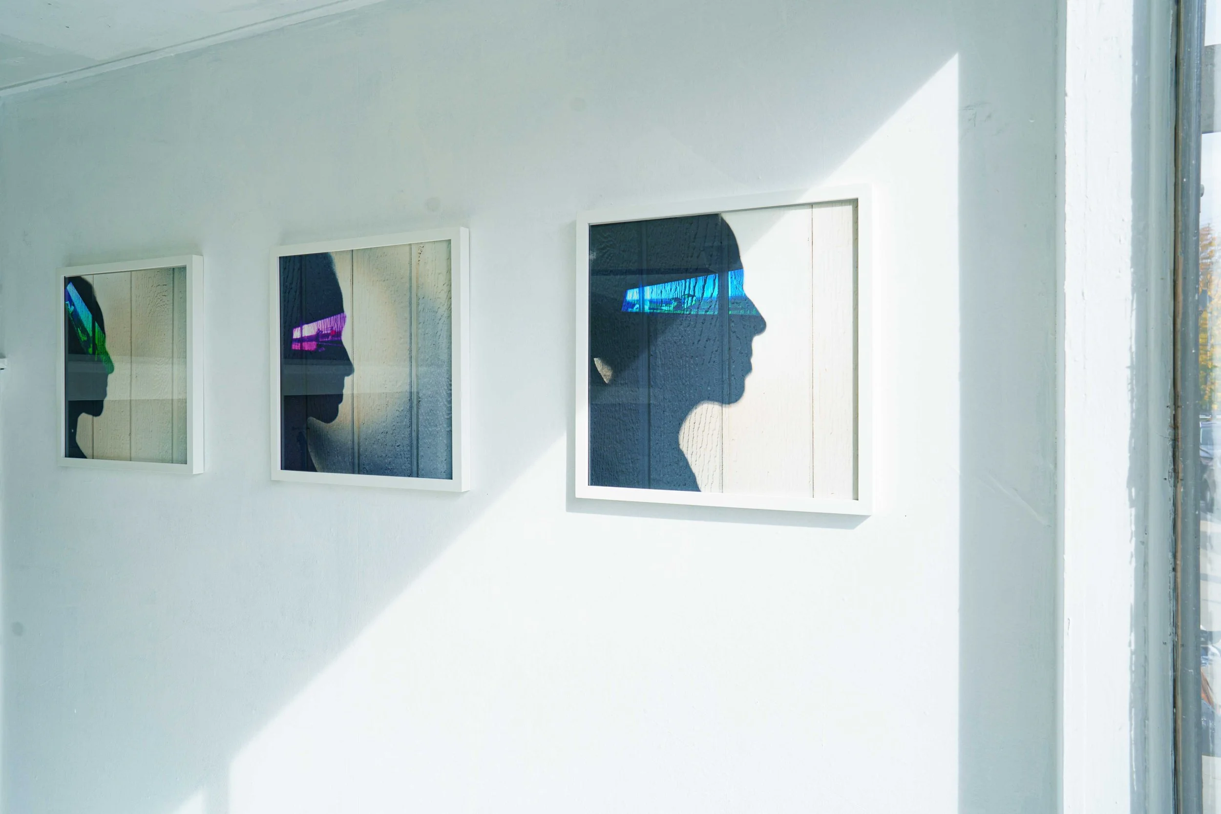 All in My Head (i–iii), archival pigment prints, 2025, BAU Gallery installation view 