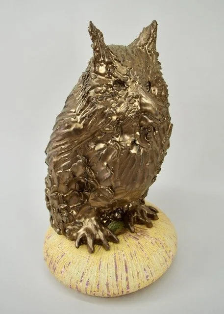 Maltese Owl, 2026, ceramic, 14 in. x 10 in. x 12 in.