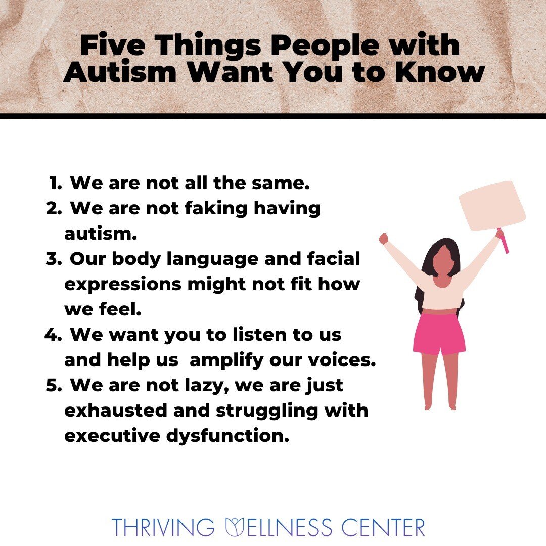 There is so much fake news and stereotypes about autism! Do you agree?

Our clients compiled this list of things they wish people knew about people with autism. 

➡️ Share in the comments - what would you add or take away from this list?

⚠️ Although