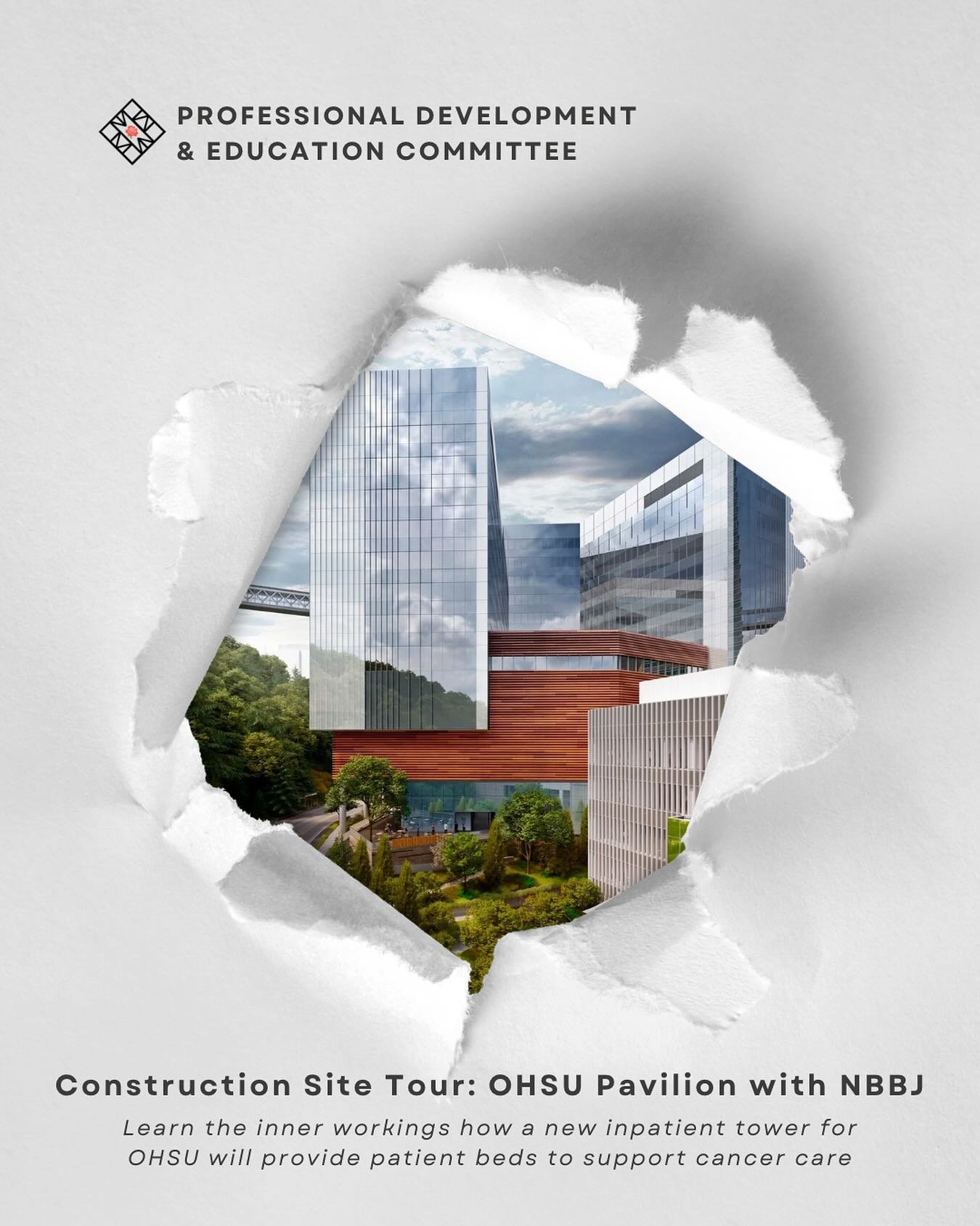 This is a rare opportunity to see behind the scenes of a transformative project before its official opening in April 2026. The new 14-story inpatient tower will enhance access to cancer care and support groundbreaking research supported by the Knight