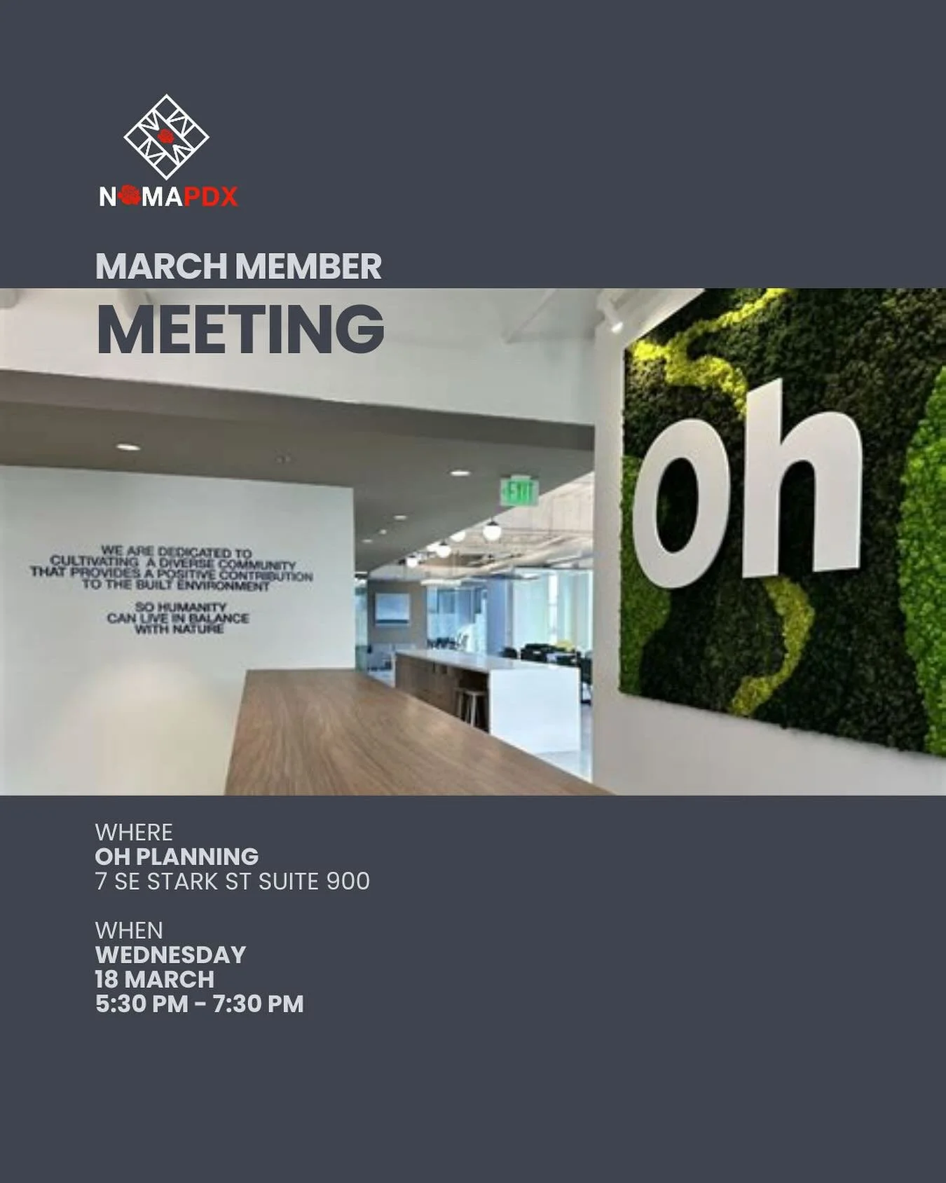 Monthly Members Meeting this Wednesday!