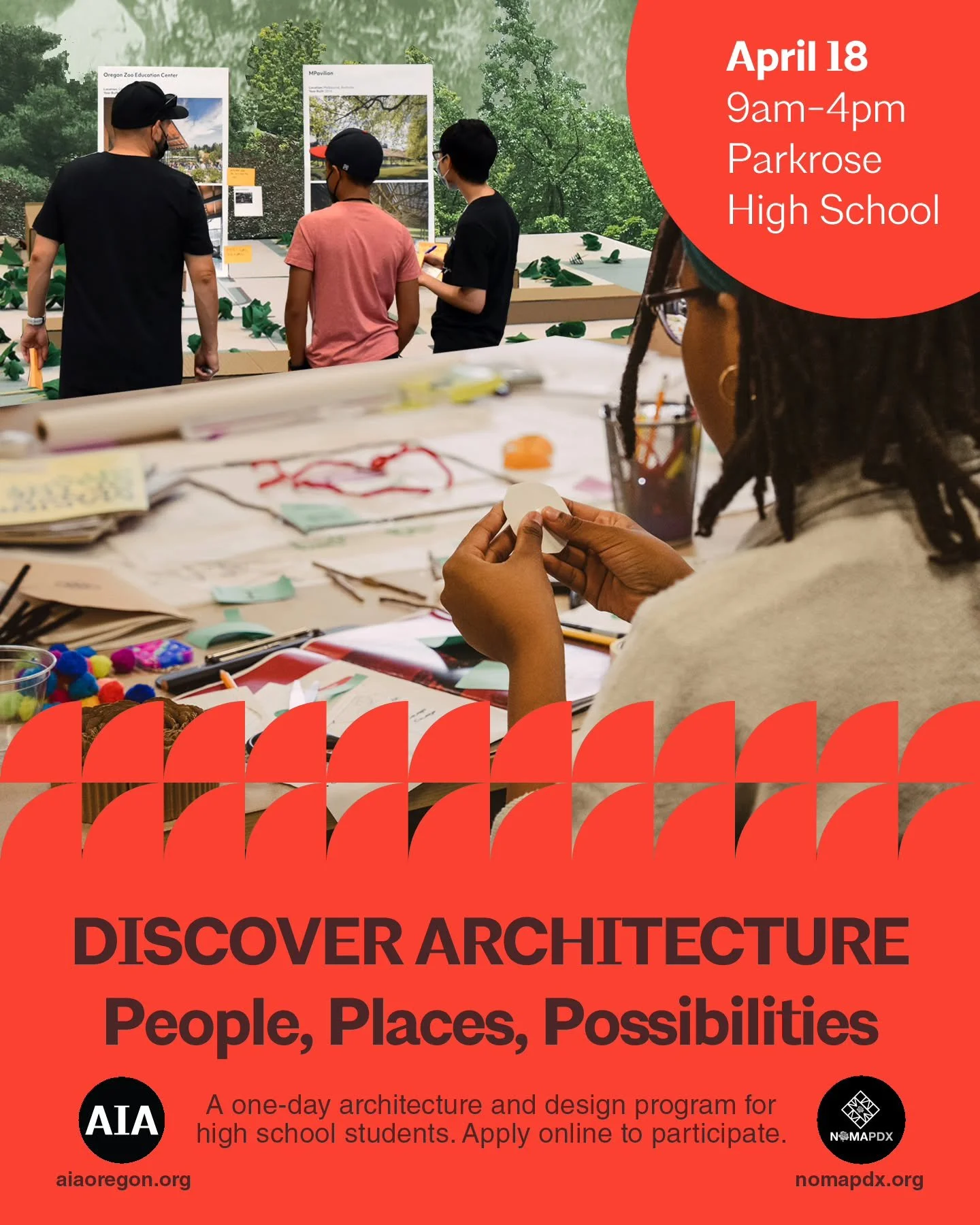 Now accepting applications for Discover&nbsp;Architecture: People, Places, Possibilities, an architecture and design event for high school students to&nbsp;explore spaces and buildings in their city, learn from architects and designers, and imagine&n