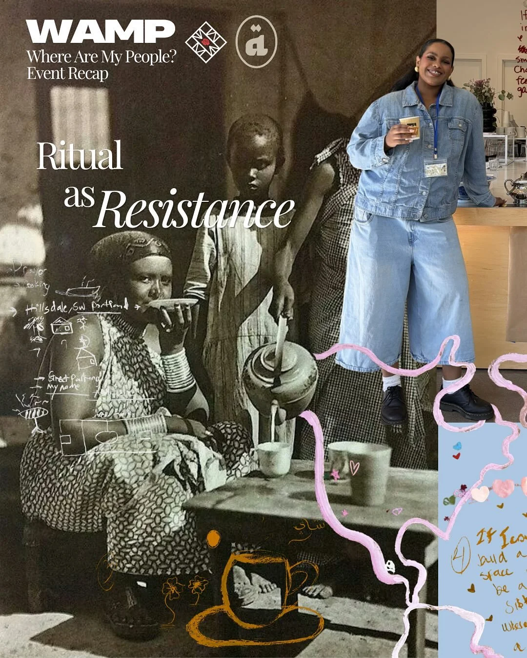 2026.04.25 Ritual as Resistance ☕️
This event was only possible thanks to 

🏠Our hosts @cafebetterdays 
🍰Event Coffee, Tea &amp; Snacks: @ahlamandco 
📸Event Photographer @pdxphotographer 
👩🏾&zwj;💻Event Graphics @leahn.johnson 
🤝🏽Event Organiz