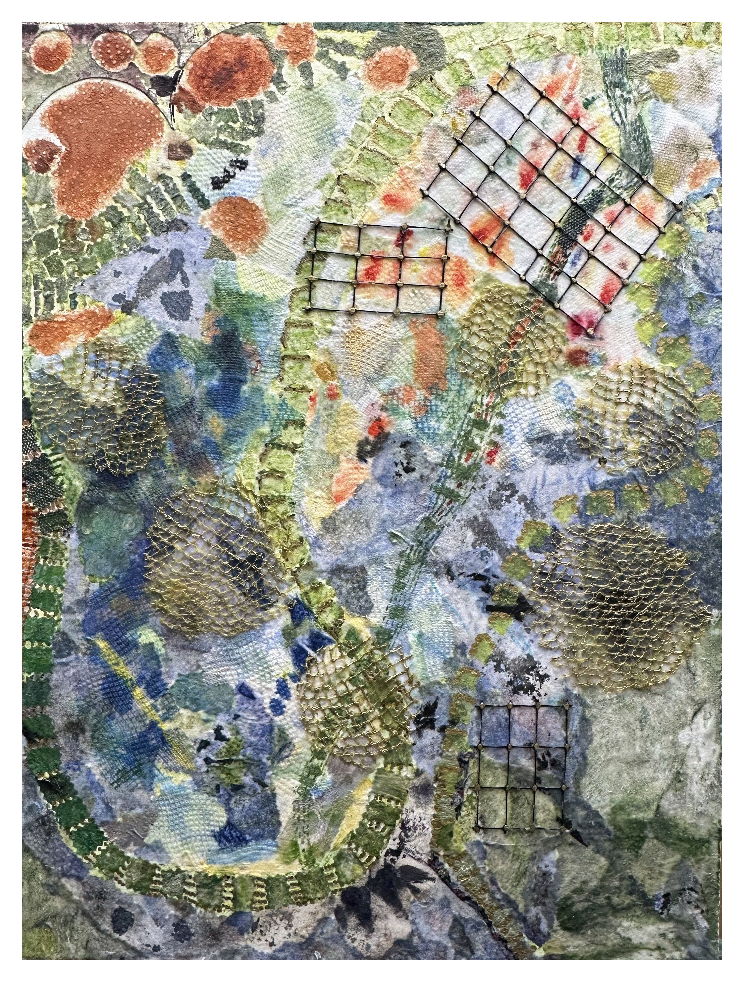 It's All About Networking#2, Mixed Media Collage, 24"x20"