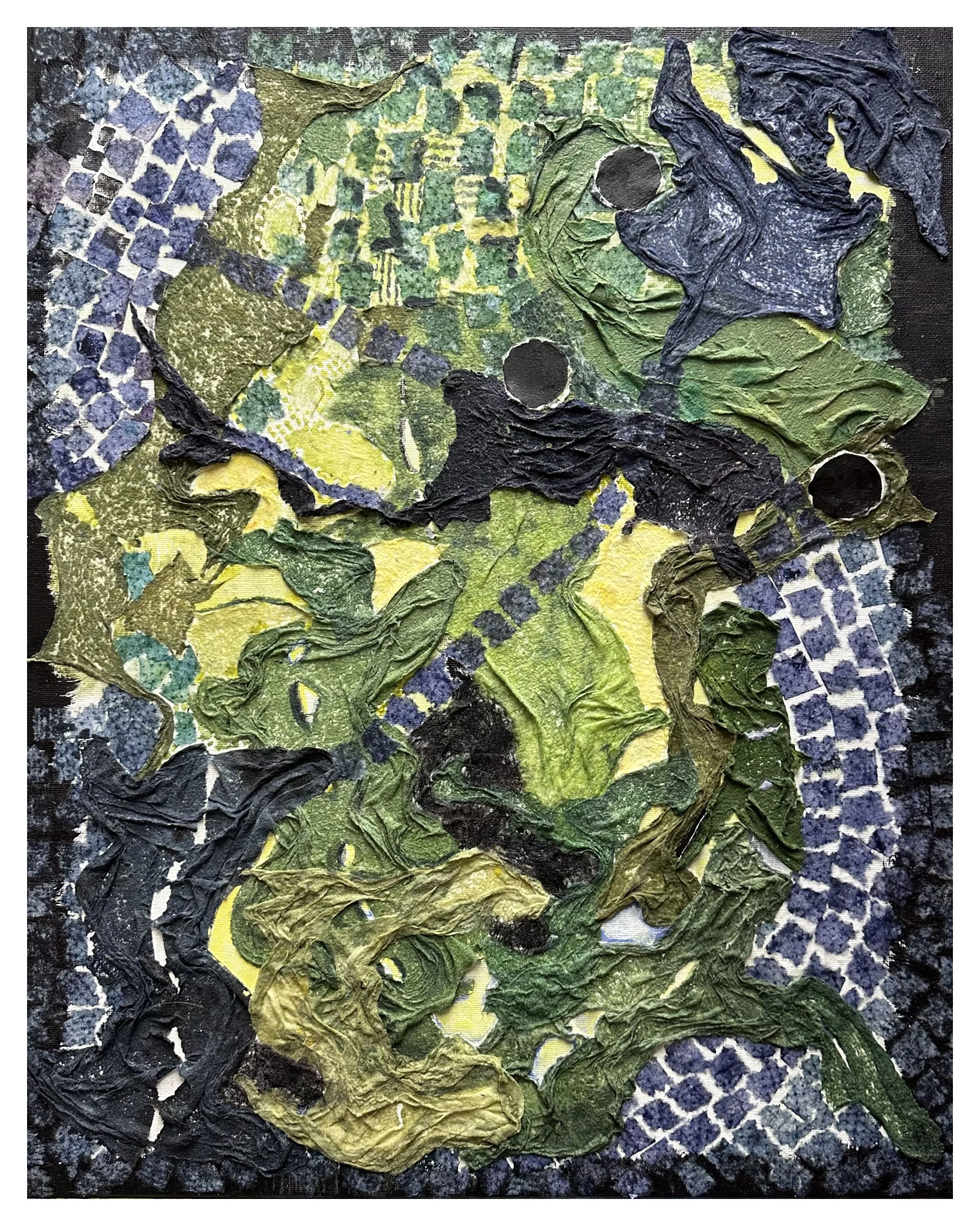 The Road Ahead, Mixed Media Collage, 20"x16"