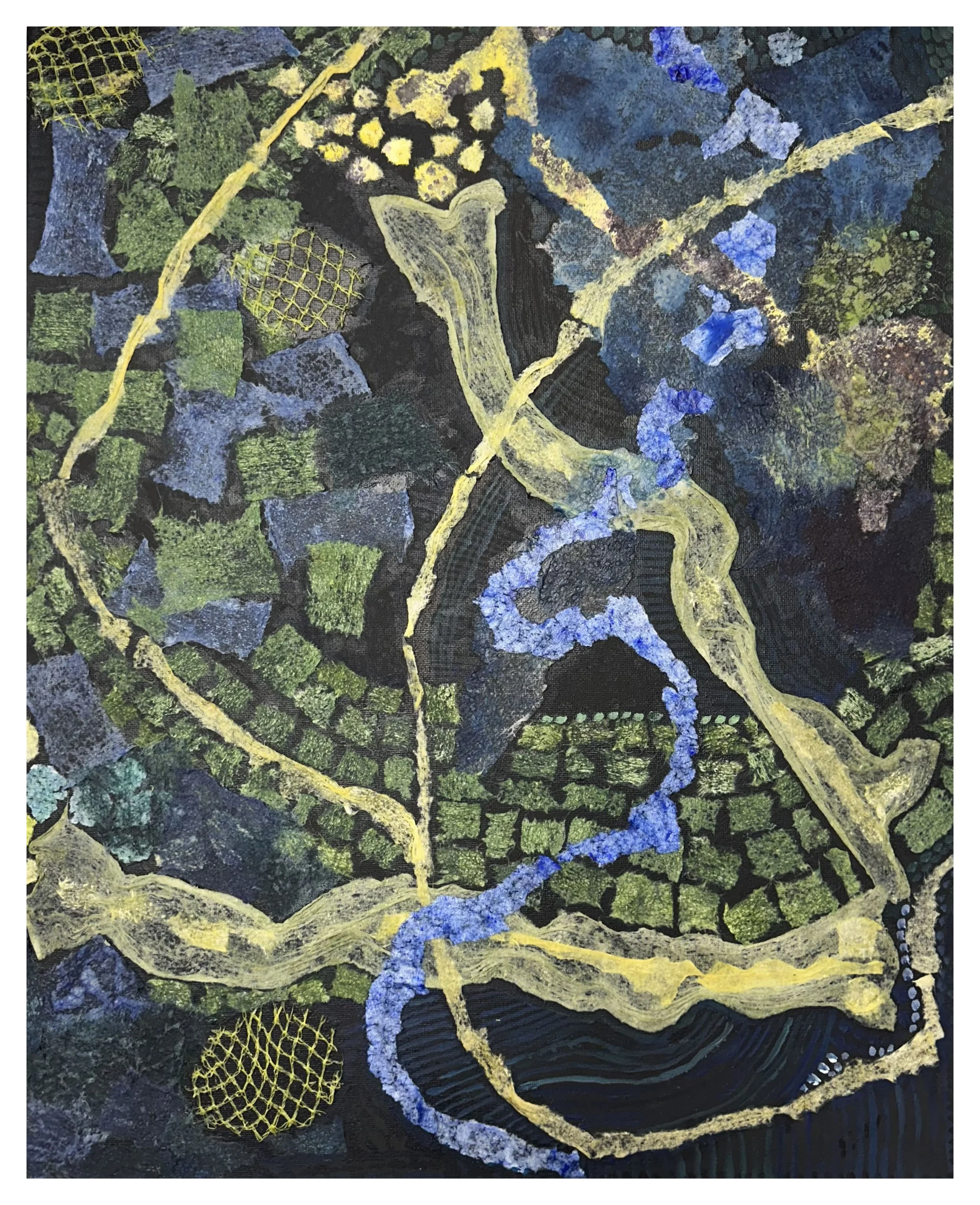 Regeneration, Mixed Media Collage, 20"x16"