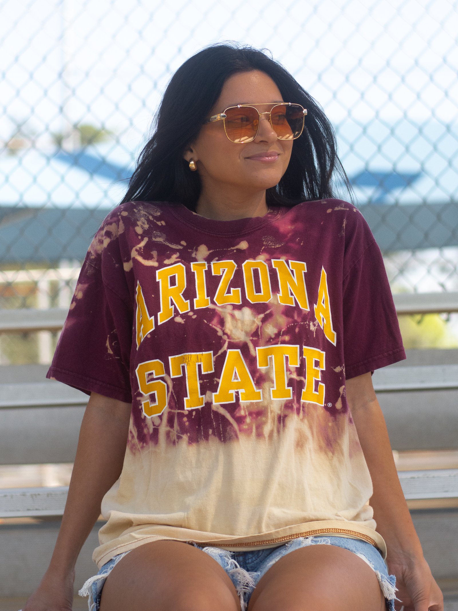 Arizona State Hand-Bleached Tee