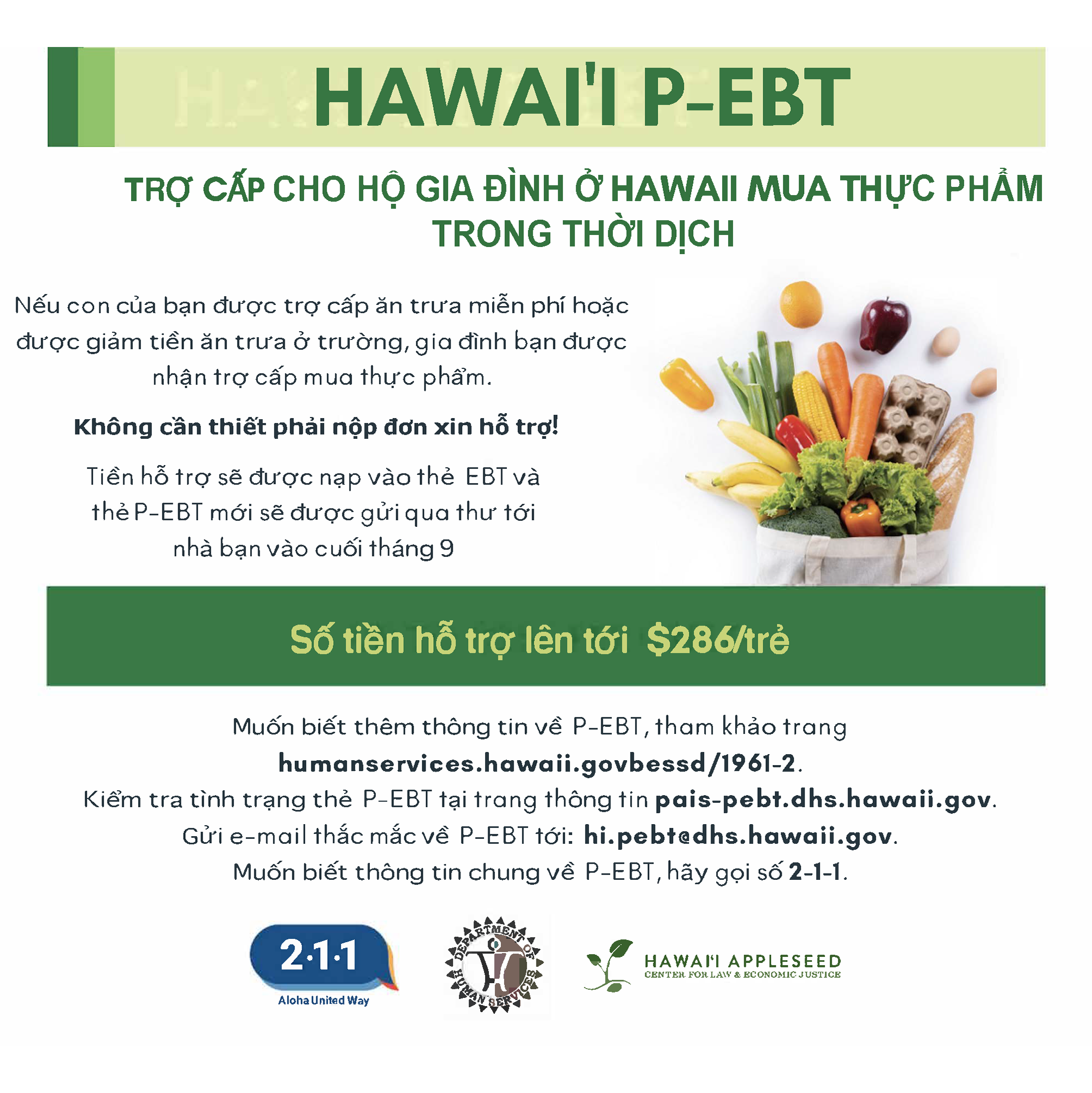 P-EBT: Pandemic benefits for Hawaii families to buy food — Hawaiʻi