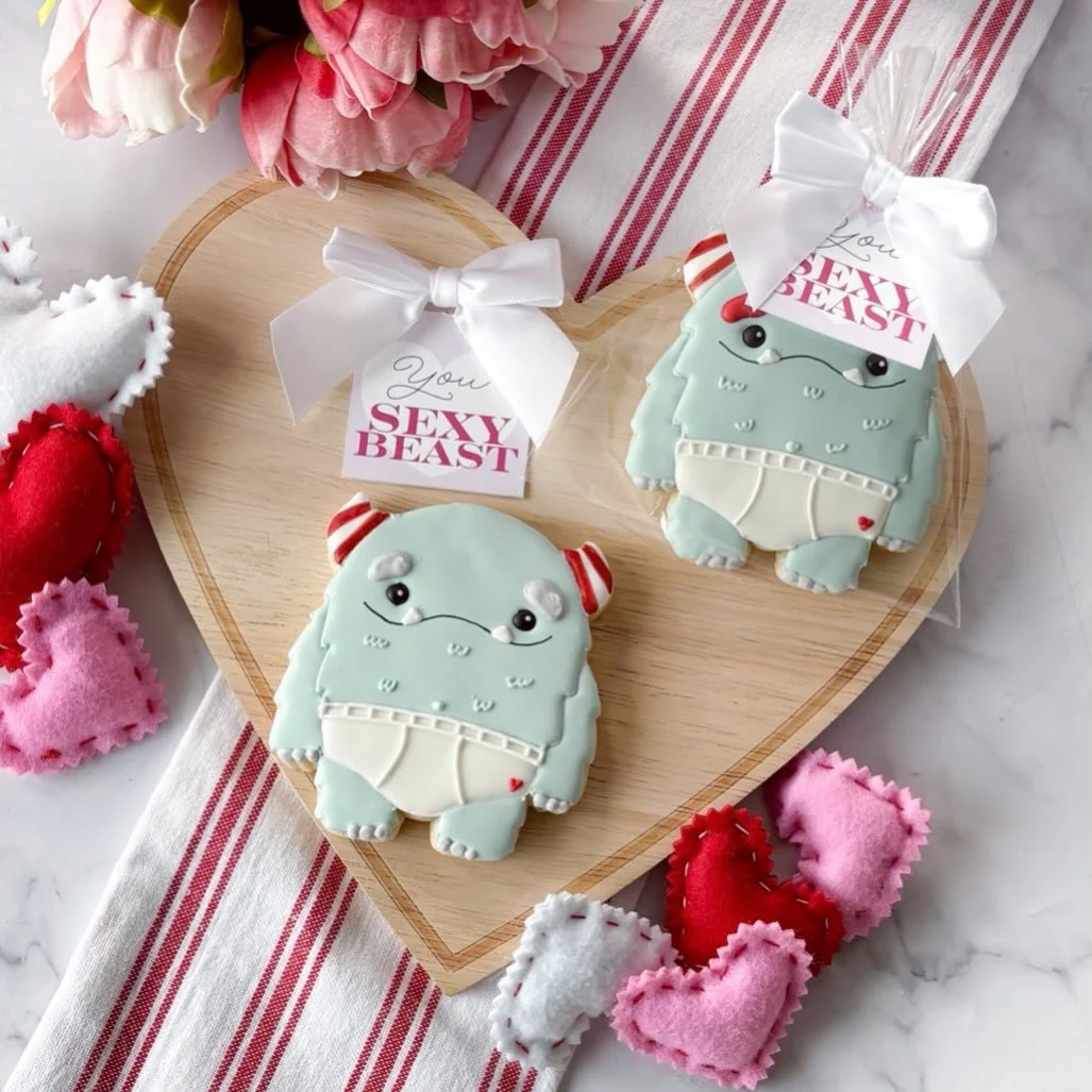 Valentine&rsquo;s Day Cookies as available for preorder on our website. Don&rsquo;t forget to grab this cutie before he&rsquo;s gone. 

Last day to order is Friday 2/6. 
.
.
.
.
.
.
#decoratedsugarcookie #supportsmallbusiness #valentinesdaycookies #a