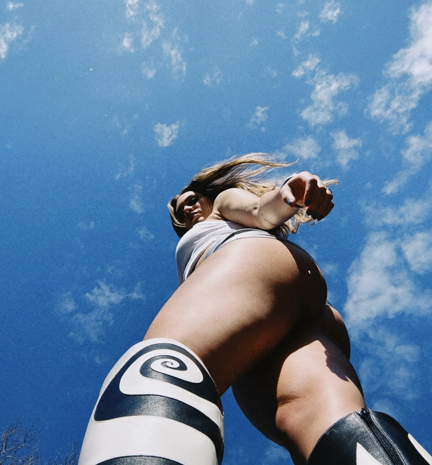 pov ur on the ground and i have my big boots on