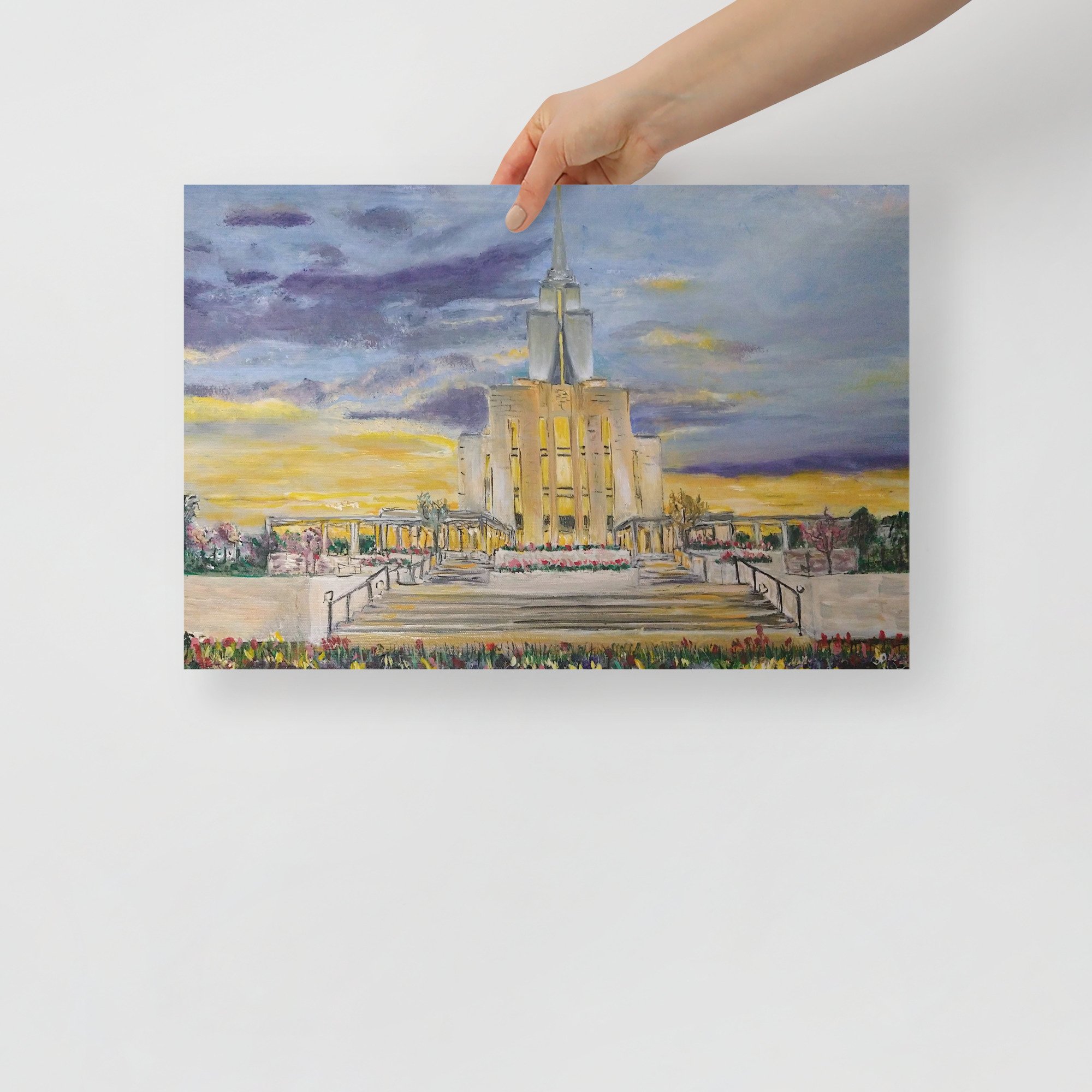 (Oquirrh Mountain Temple): Artist D.Will Affordable Digital Poster prints.