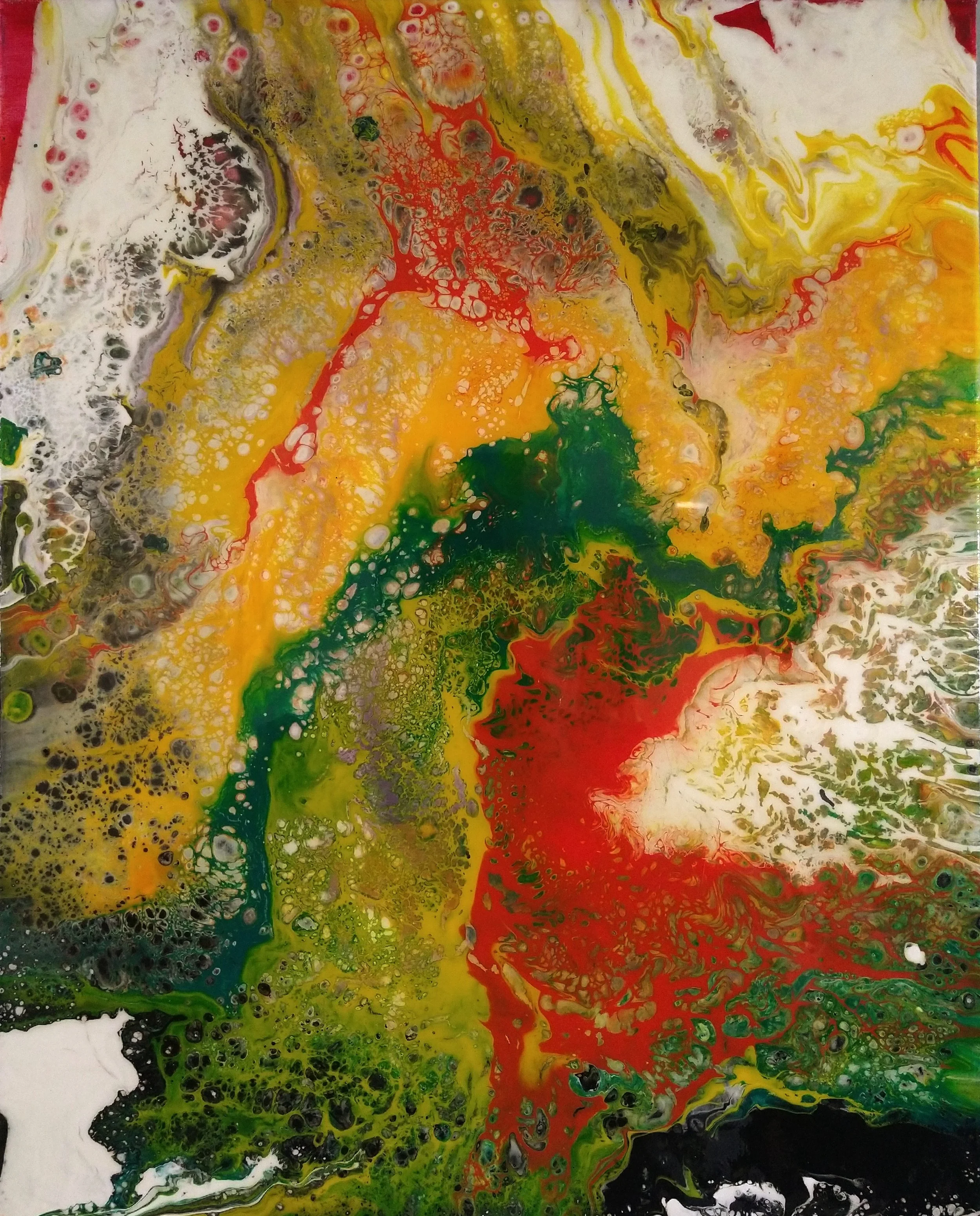Pour Acrylic Painting Series 06