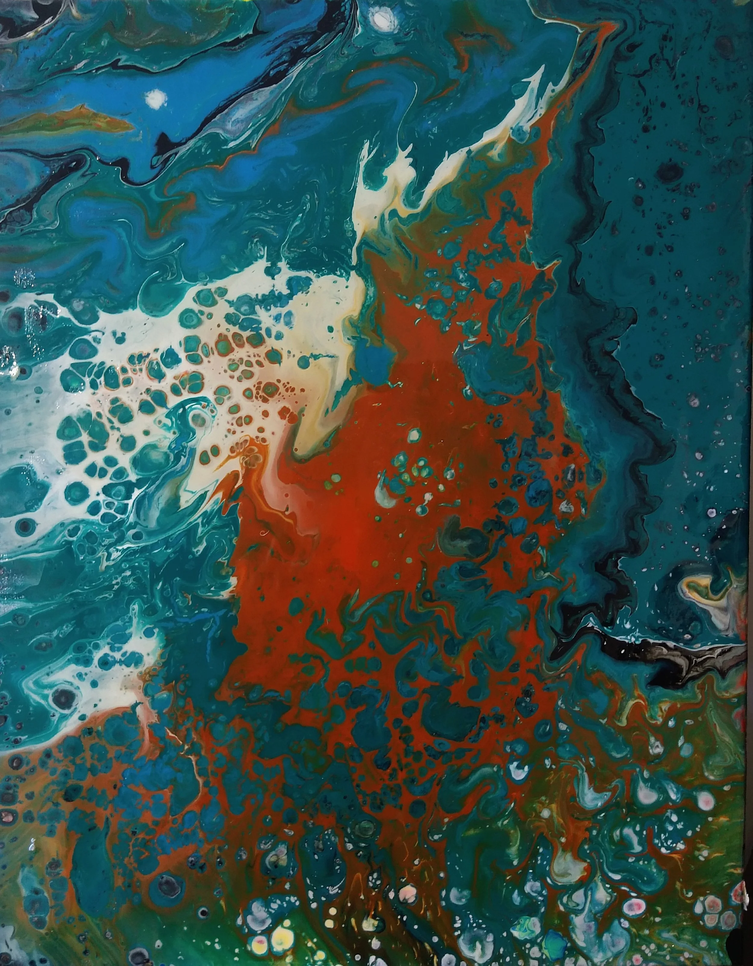 Pour Acrylic Painting Series 07