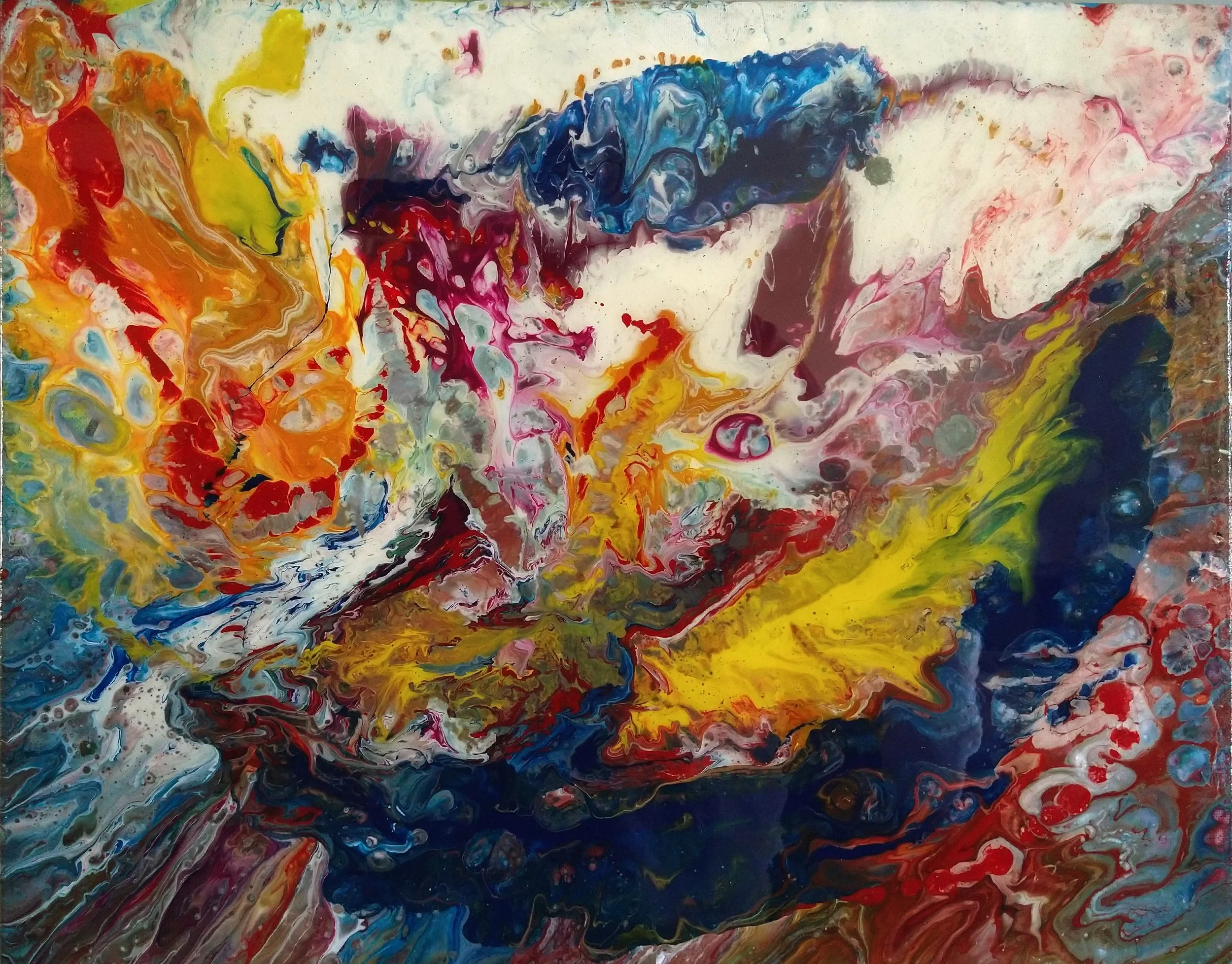 Pour Acrylic Painting Series 01