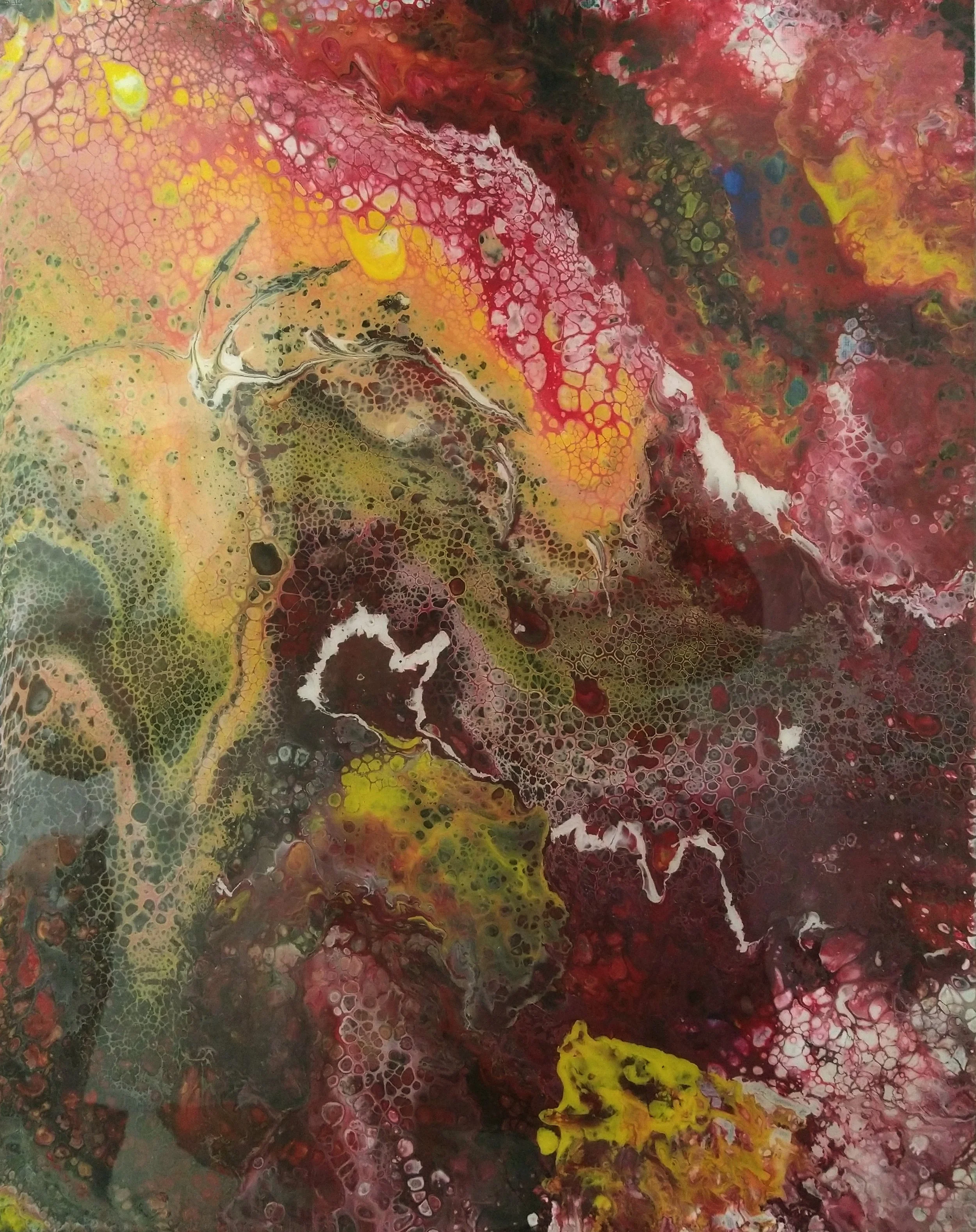 Pour Acrylic Painting Series 03
