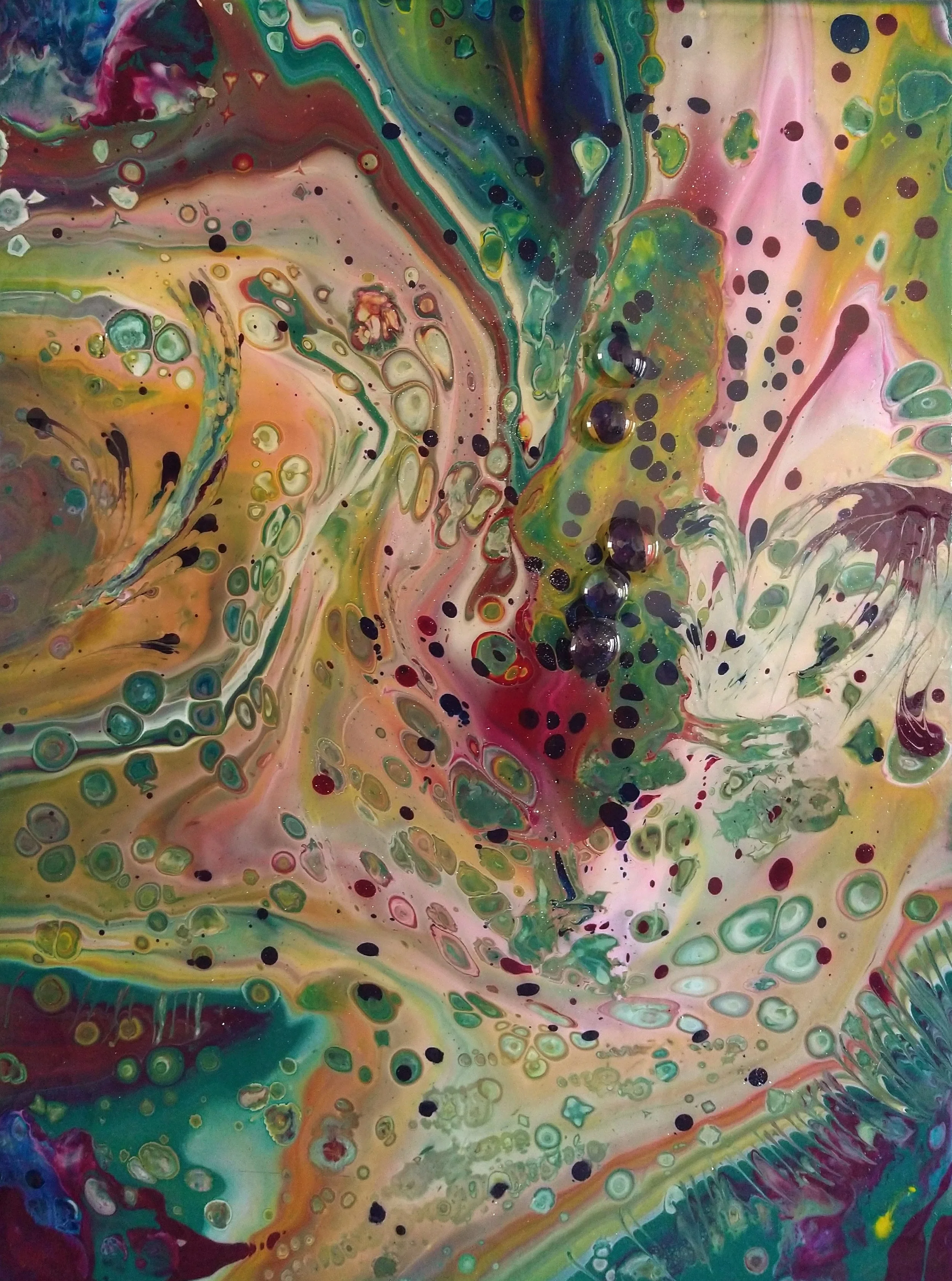 Pour Acrylic Painting Series 05