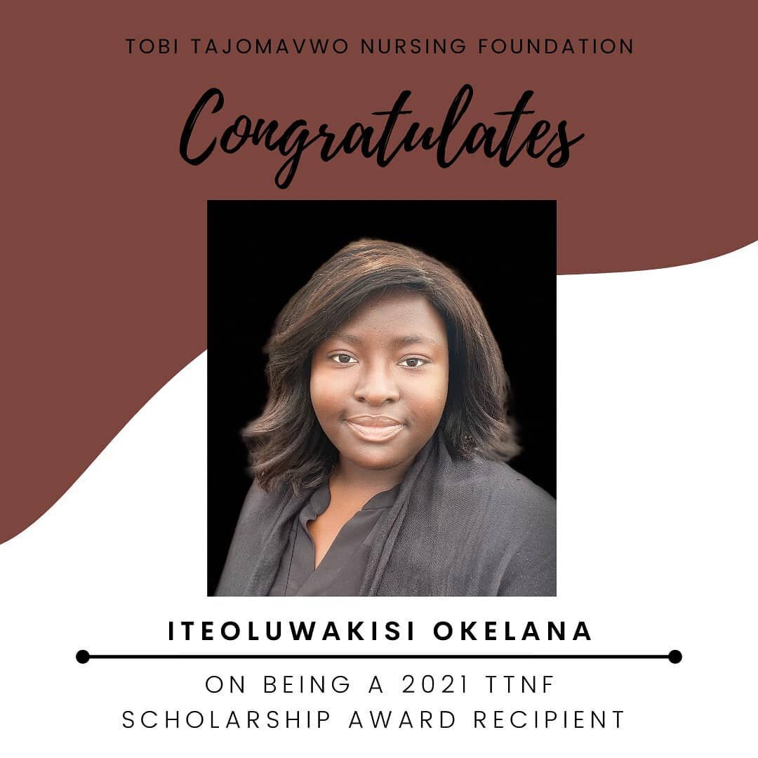 We want to congratulate Iteoluwakisi Okelana on receiving our first Tobi Tajomavwo Nursing Foundation Scholarship! 

Iteoluwakisi is currently attending Prairie View A&amp;M University, in her sophomore year, as a nursing student.Iteoluwakisi&rsquo;s
