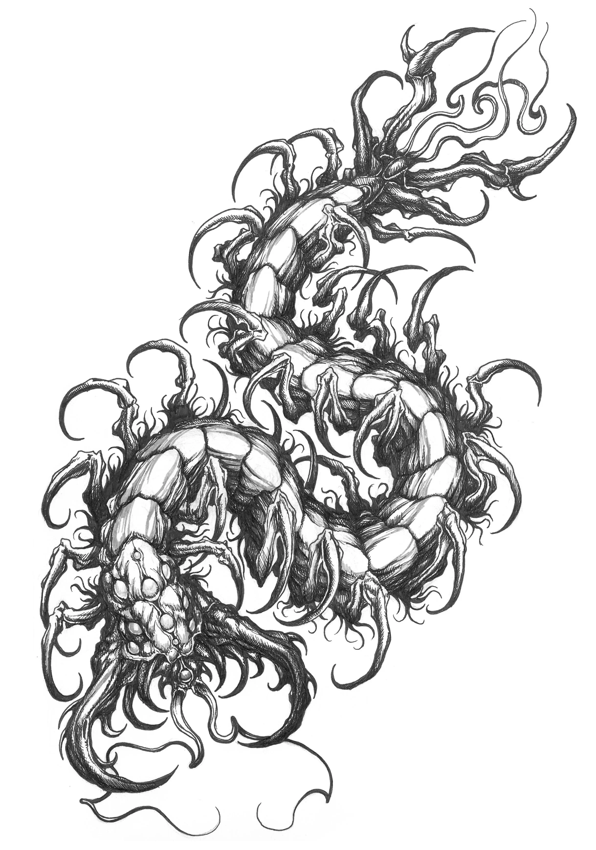 Centipede $1200 
1-2 sessions, 12in minimum