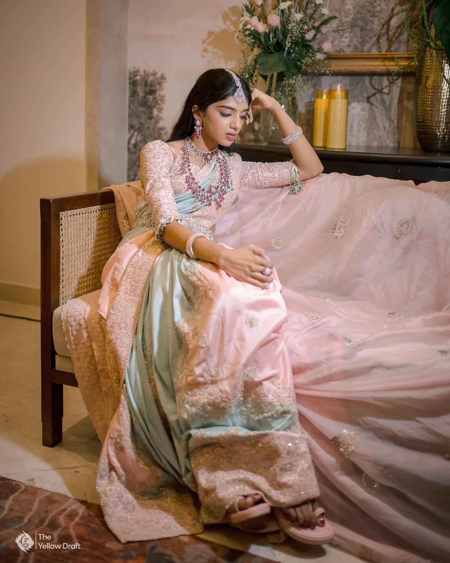 Where timeless traditions meet the soft whispers of pastel.
Shivani, a vision of grace at her beautiful Pellikuthuru ceremony.

Gear: @nikonindiaofficial