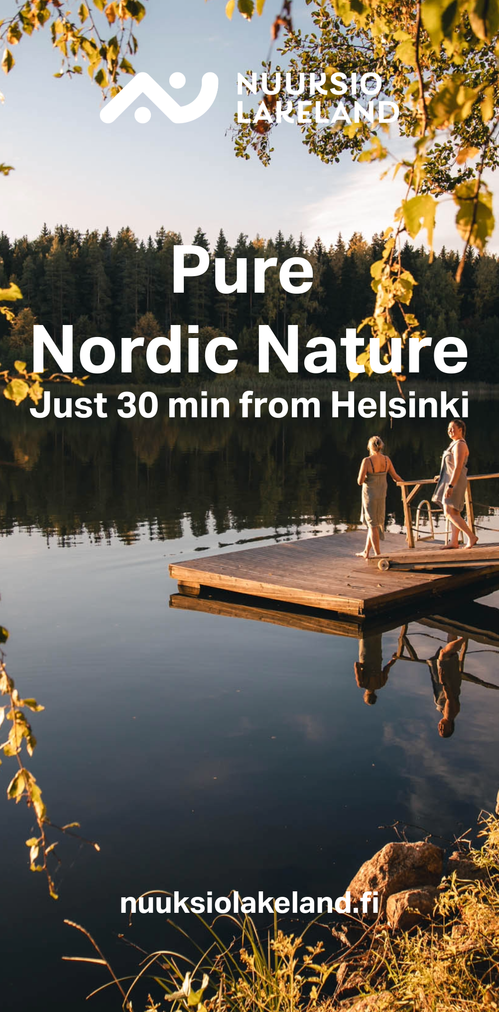 Pure Nordic Nature
Just 30 minutes from Helsinki

Breathe deeper.
Slow down.
Reconnect.
