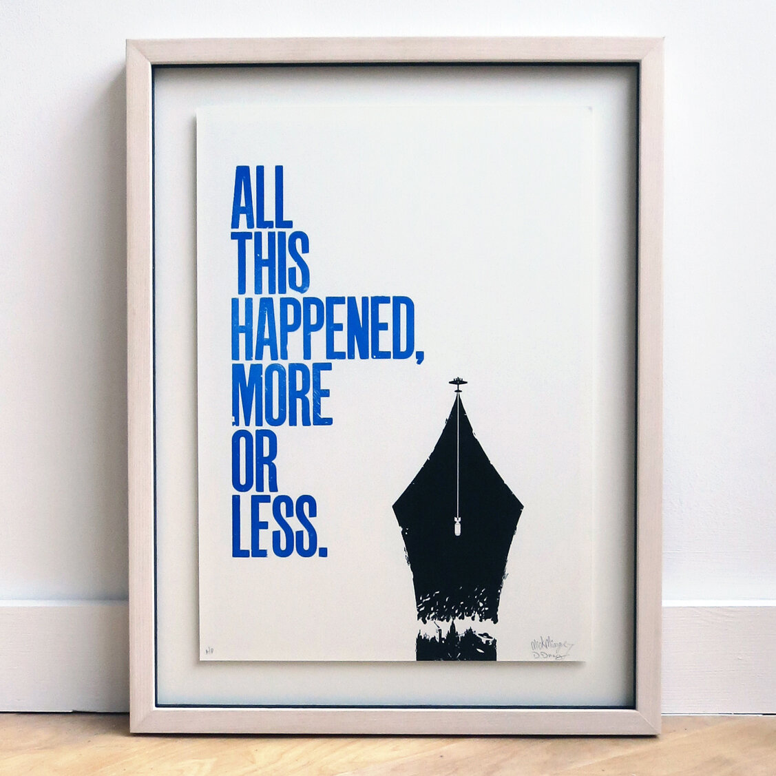 Slaughterhouse5. First things First exhibition letter press print .jpeg