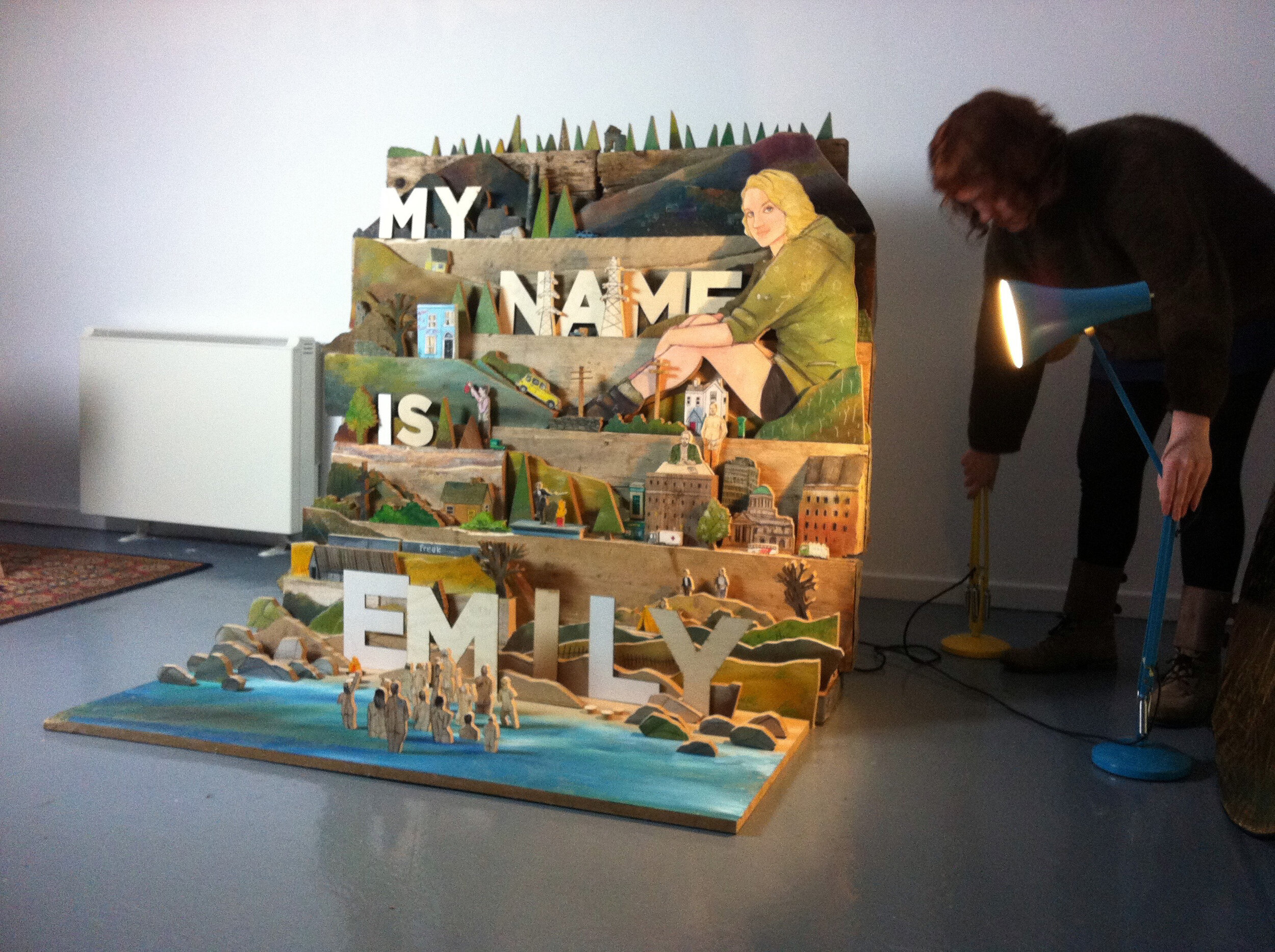 My Name is Emily wood cut diorama with Annie Atkins. Film poster design .jpeg