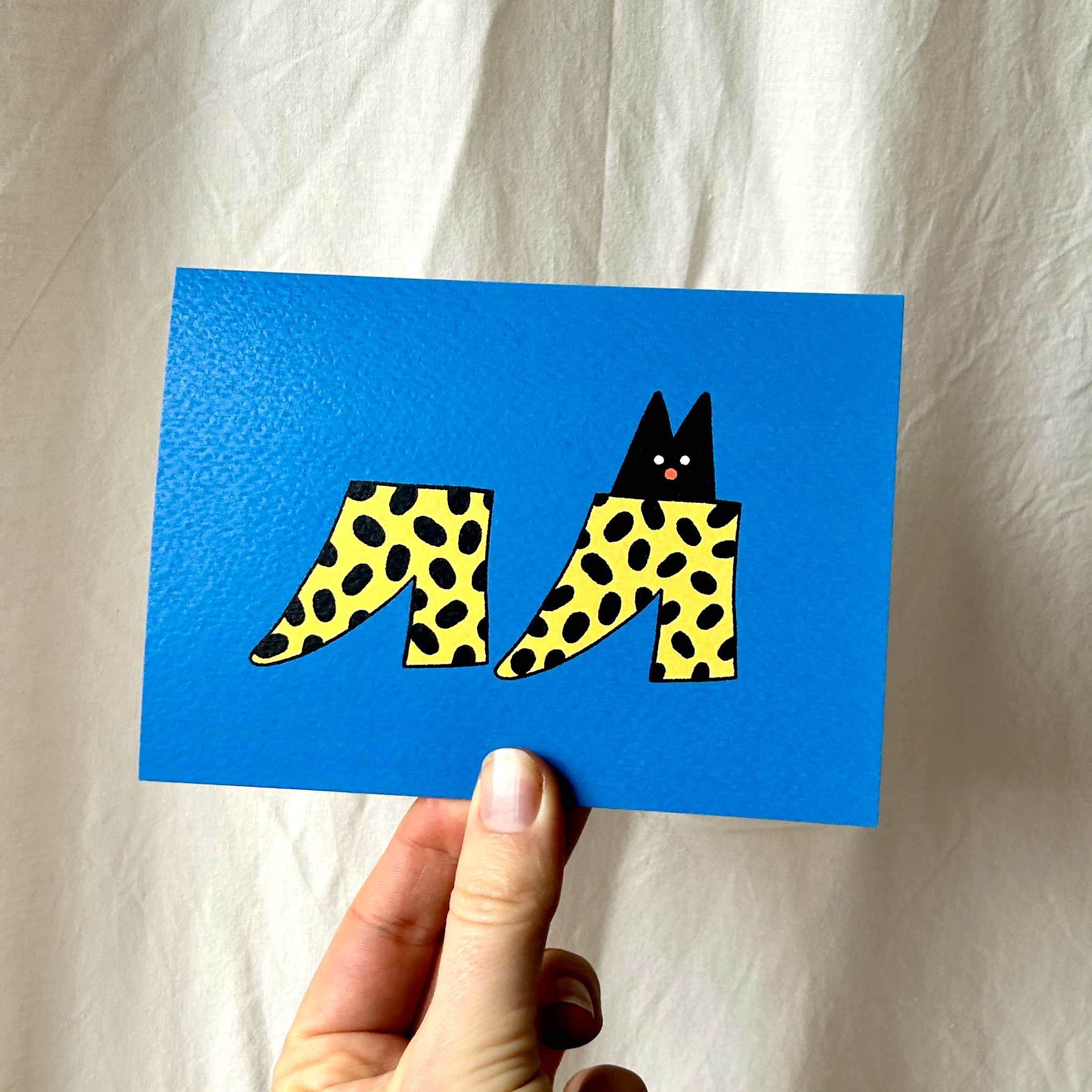 Carte Chat Bottines A6