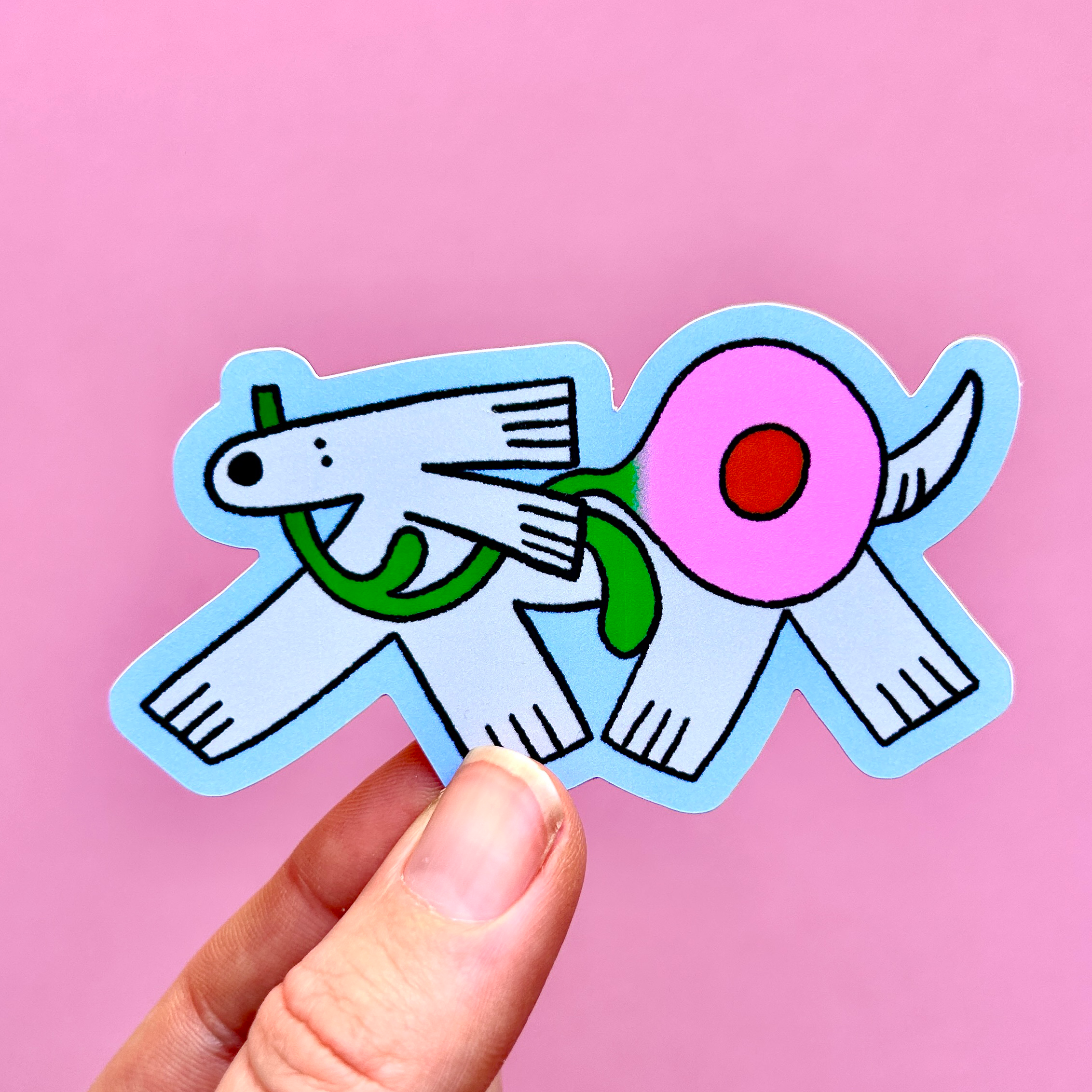 Sticker Chien Bleu