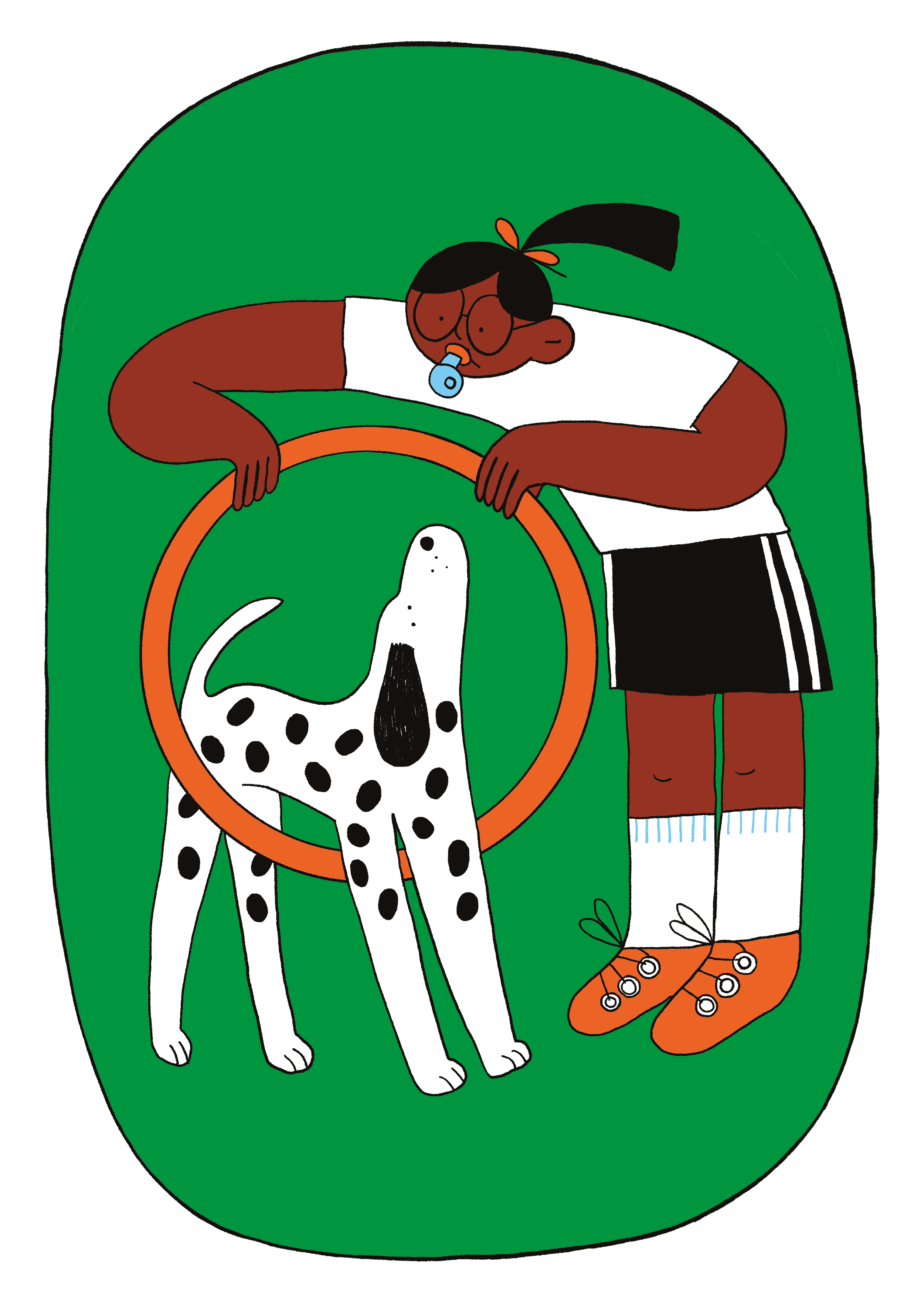Lou Gille • Illustration chien dalmatien 