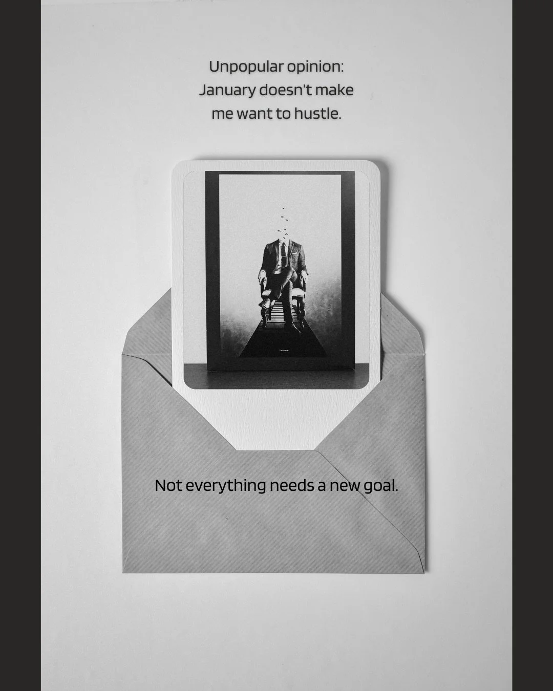 January doesn&rsquo;t make me want to hustle. 
It makes me want to breathe, clean things up, and tell the truth about what&rsquo;s actually working and what isn&rsquo;t. 

If January feels heavy, awkward or impatient for you - you&rsquo;re not behind