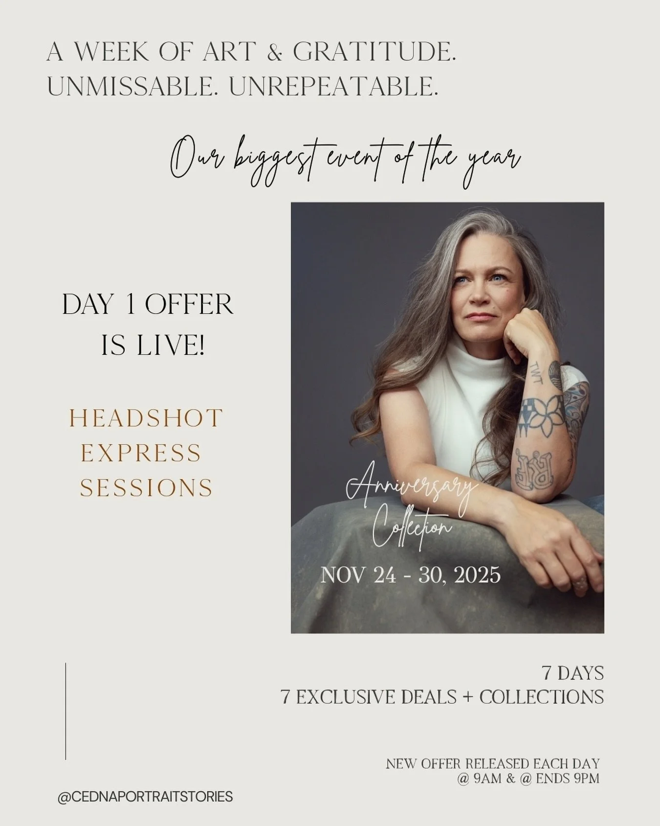 We announced our Anniversary Collection celebration a few days ago in case you missed it and today is officially Day 1 of our exclusive, limited-time 7 day offers. 

Thank you for being a part of this community. Whether you&rsquo;ve stepped in front 