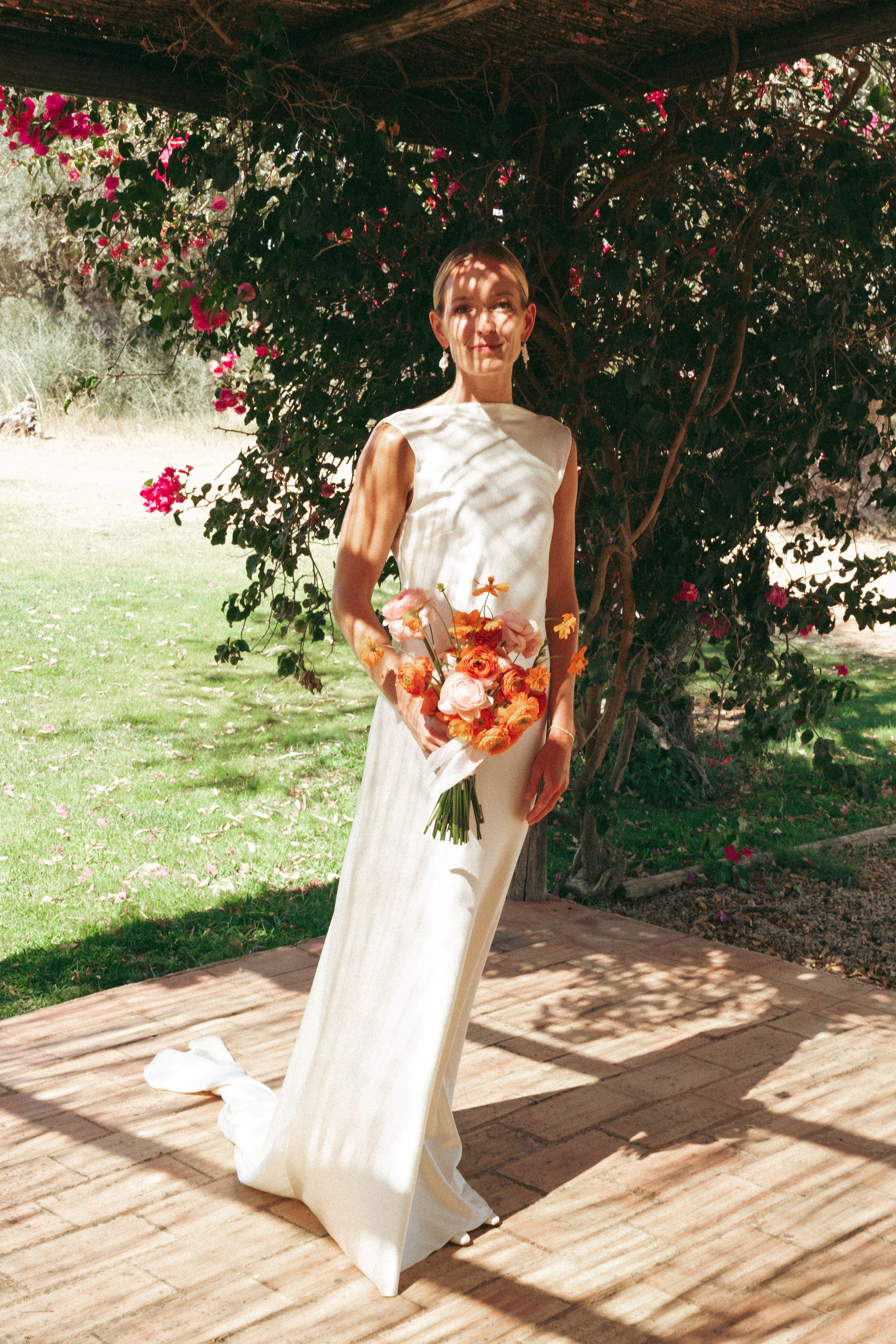 Bride portrait in soft natural light at Morgado do Quintão wedding venue in the Algarve, Portugal