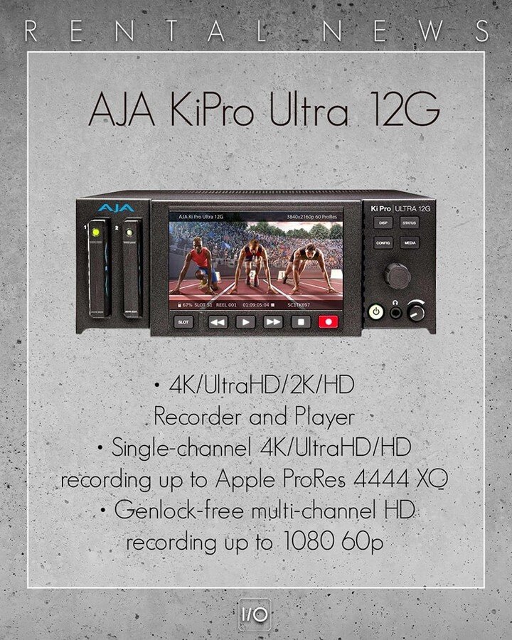 Zu unserem #techtuesday  geben wir euch einen Einblick, was wir Neues in unserem Mietbestand haben.

AJA KiPro Ultra 12G
 
#stereobild #eventandmediasolutions  #veranstaltungstechnik  #veranstaltungsbranche  #ajakiproultra12g