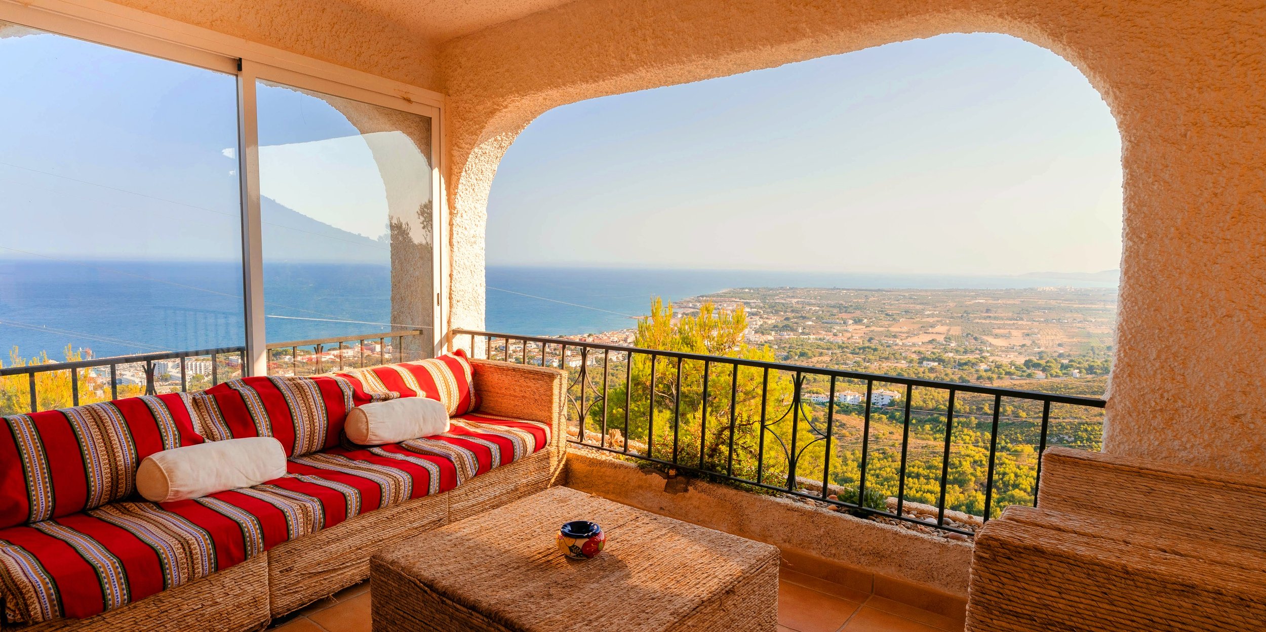 Balcony with a view of the Mediterranean Sea