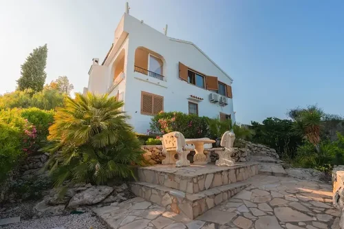 Rear Stone Terrace with access to hidden terrace