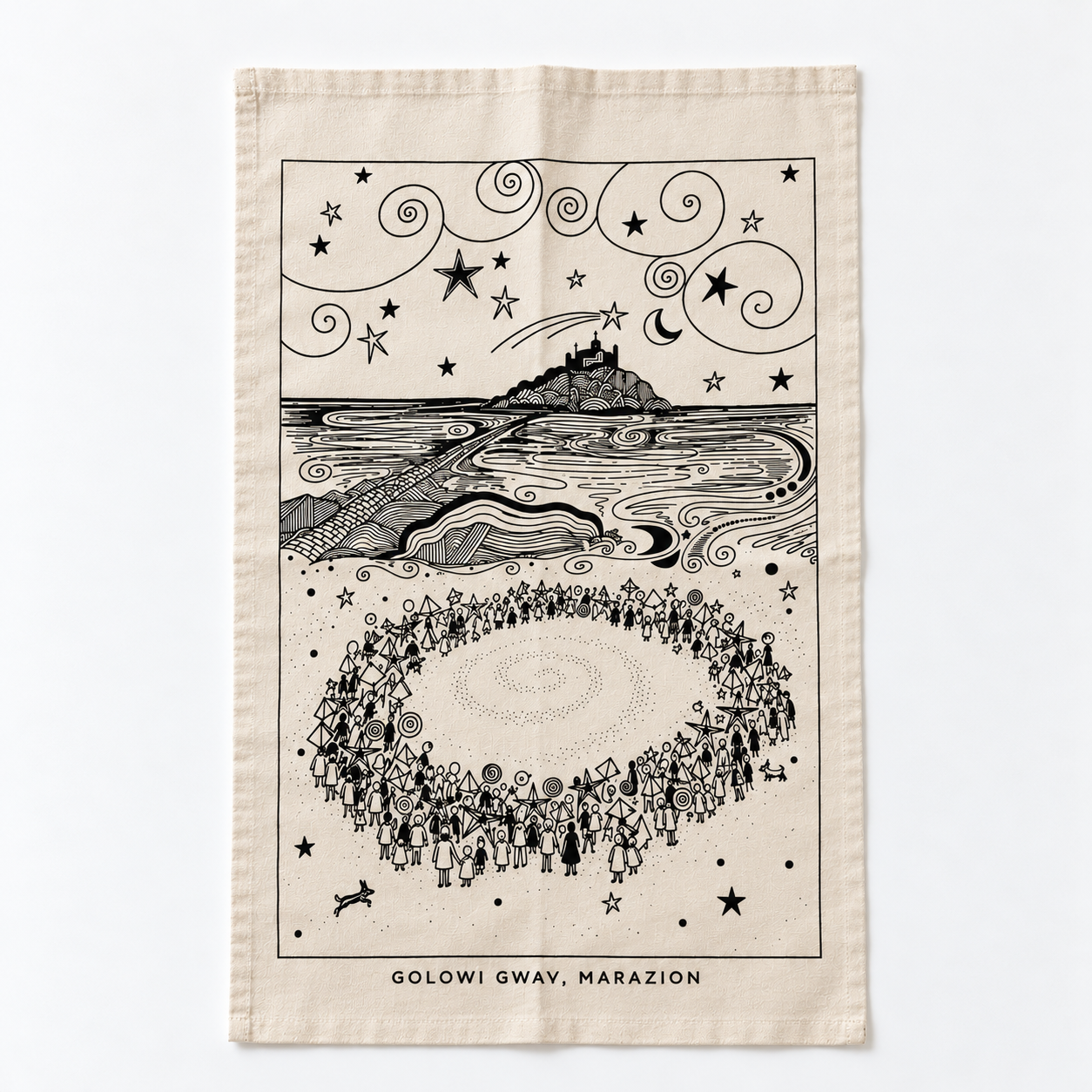 Golowi Gwav- Marazion Tea Towel x 2