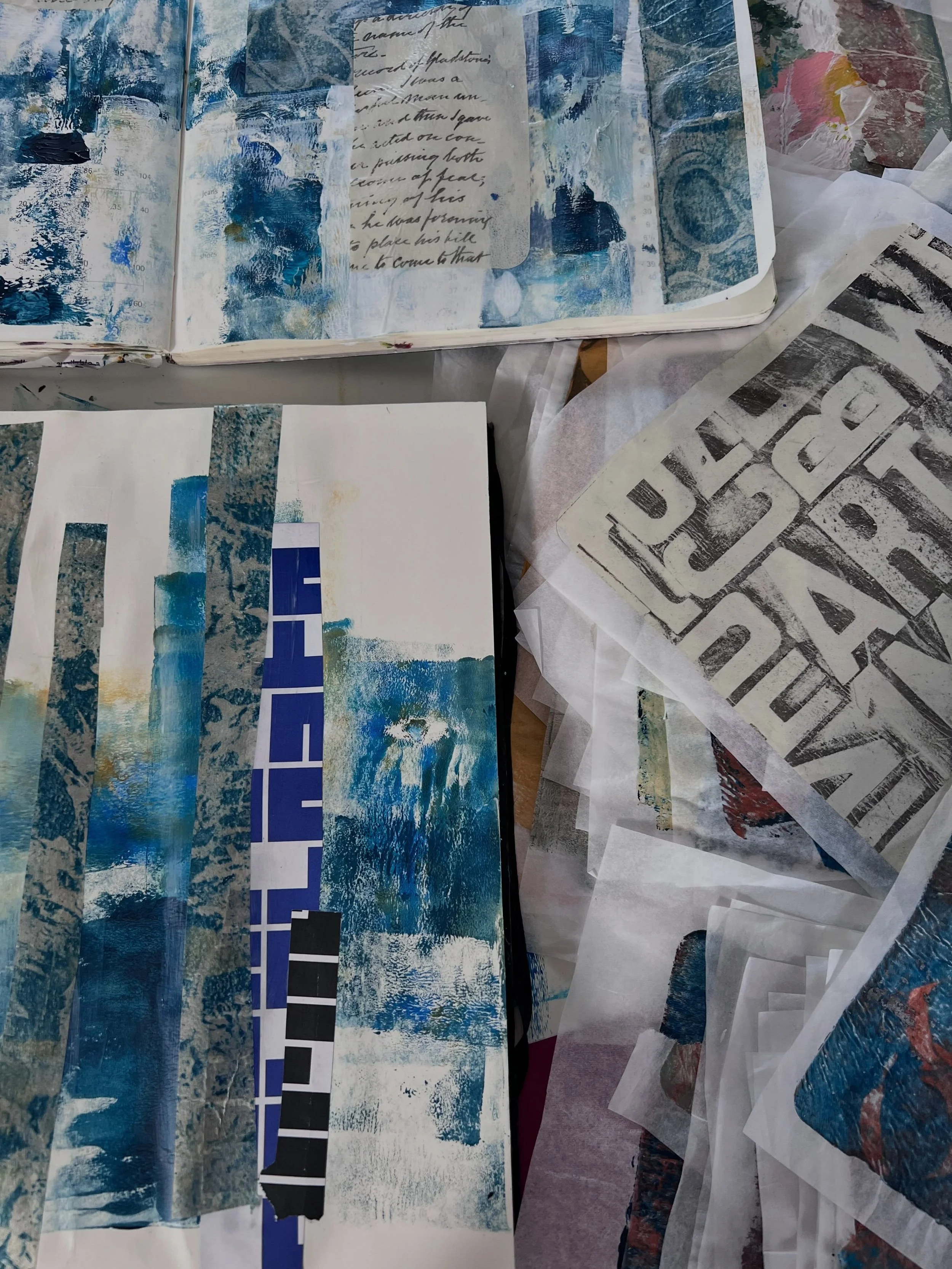 Sketchbook play...

#collage #sketchbook #sundays #studio
