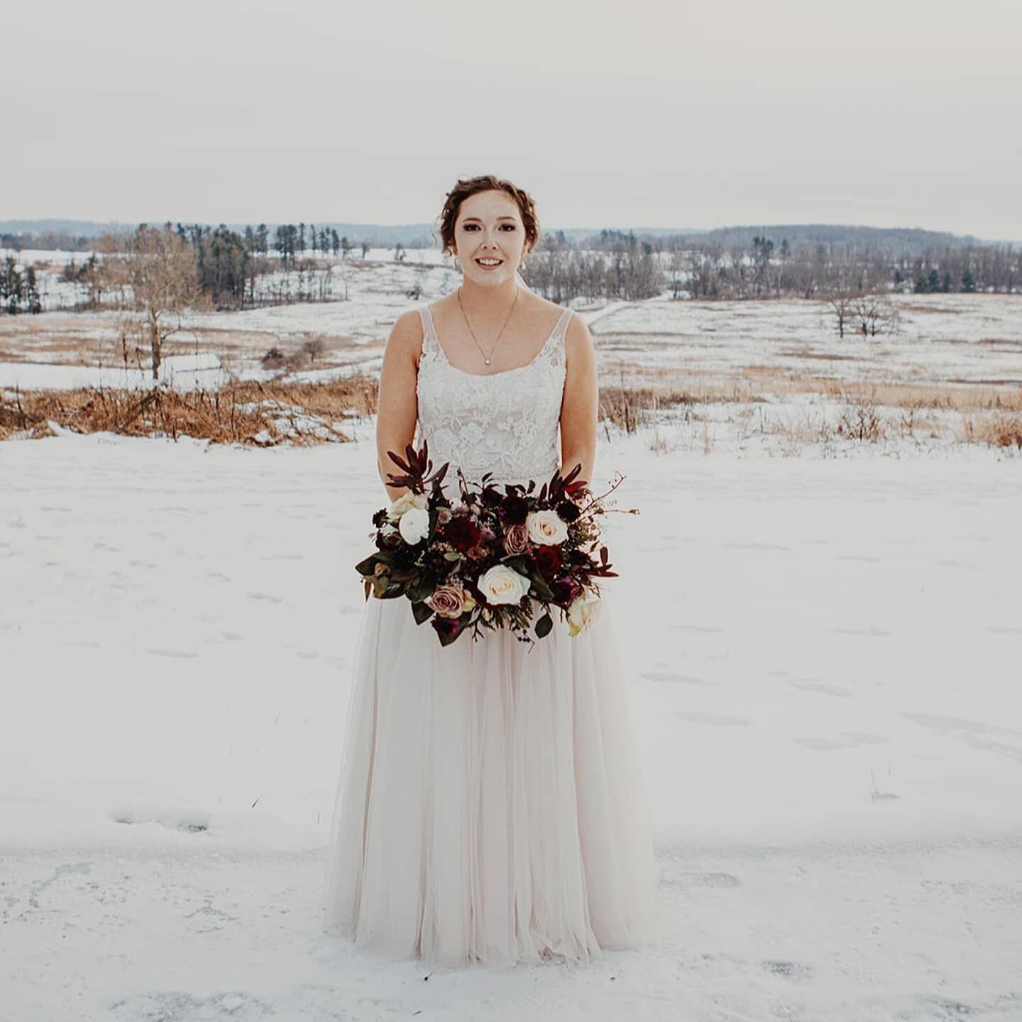 The timing of this snowfall was juust right for this December wedding.

Also, I think it&rsquo;s a good indication that I&rsquo;m in the right profession that I *can&rsquo;t wait* for wedding season to start up again.

P.C. @melissamclphotography

&b