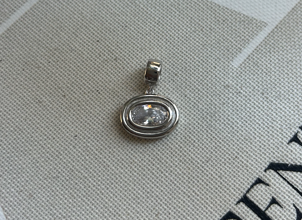 Double Bezel Oval Charm