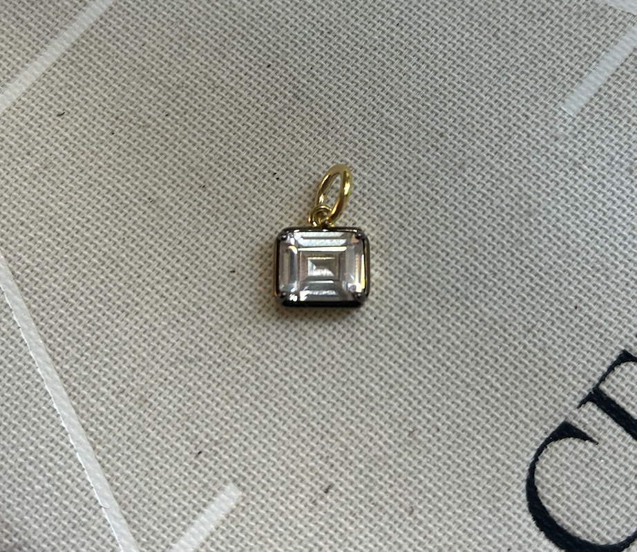 Emerald Bezel Charm