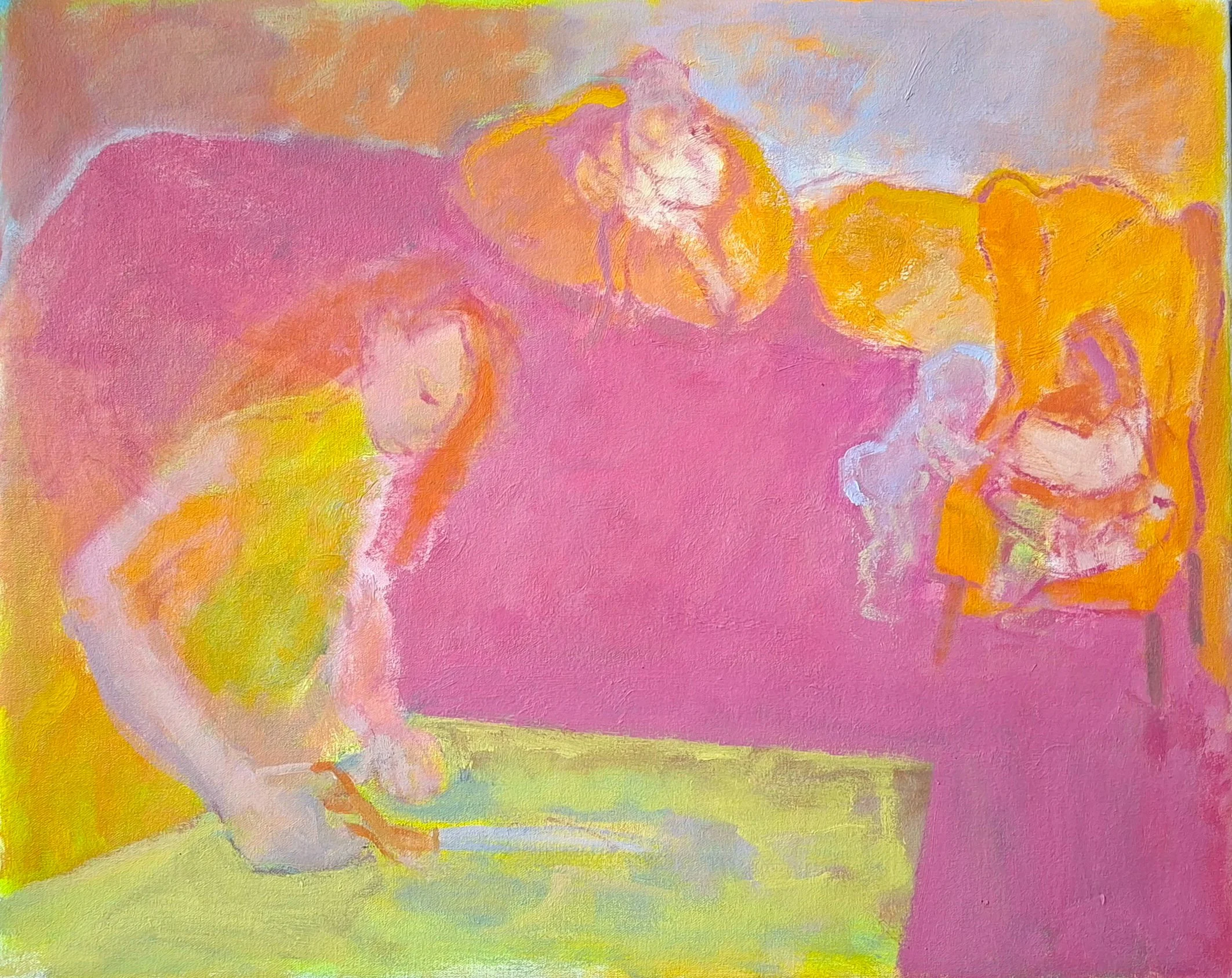 At home   •   Oil on canvas   •  40.5cm x 51cm