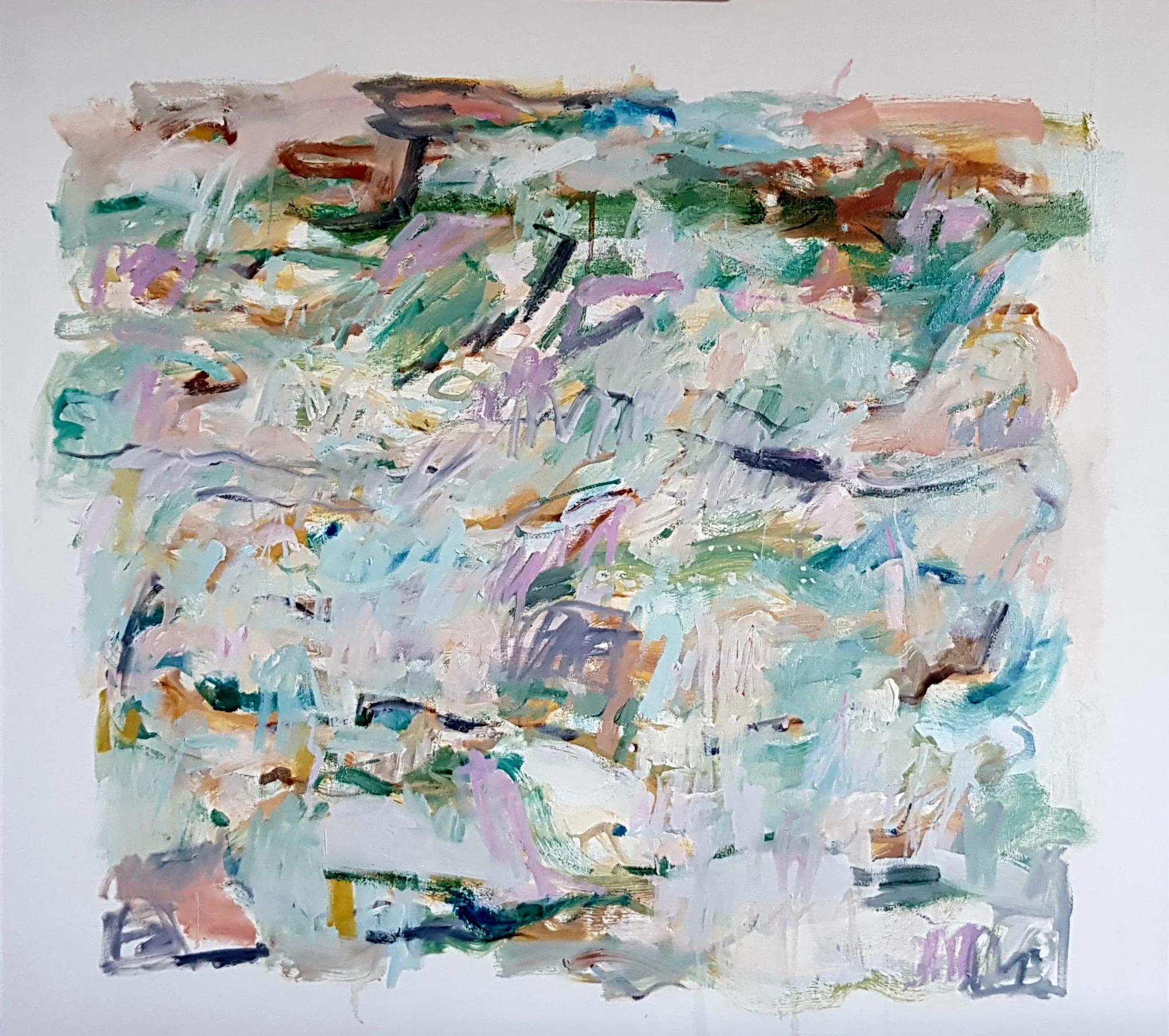 Walking to Pegwell   •   Oil on canvas   •  97cm x 106cm