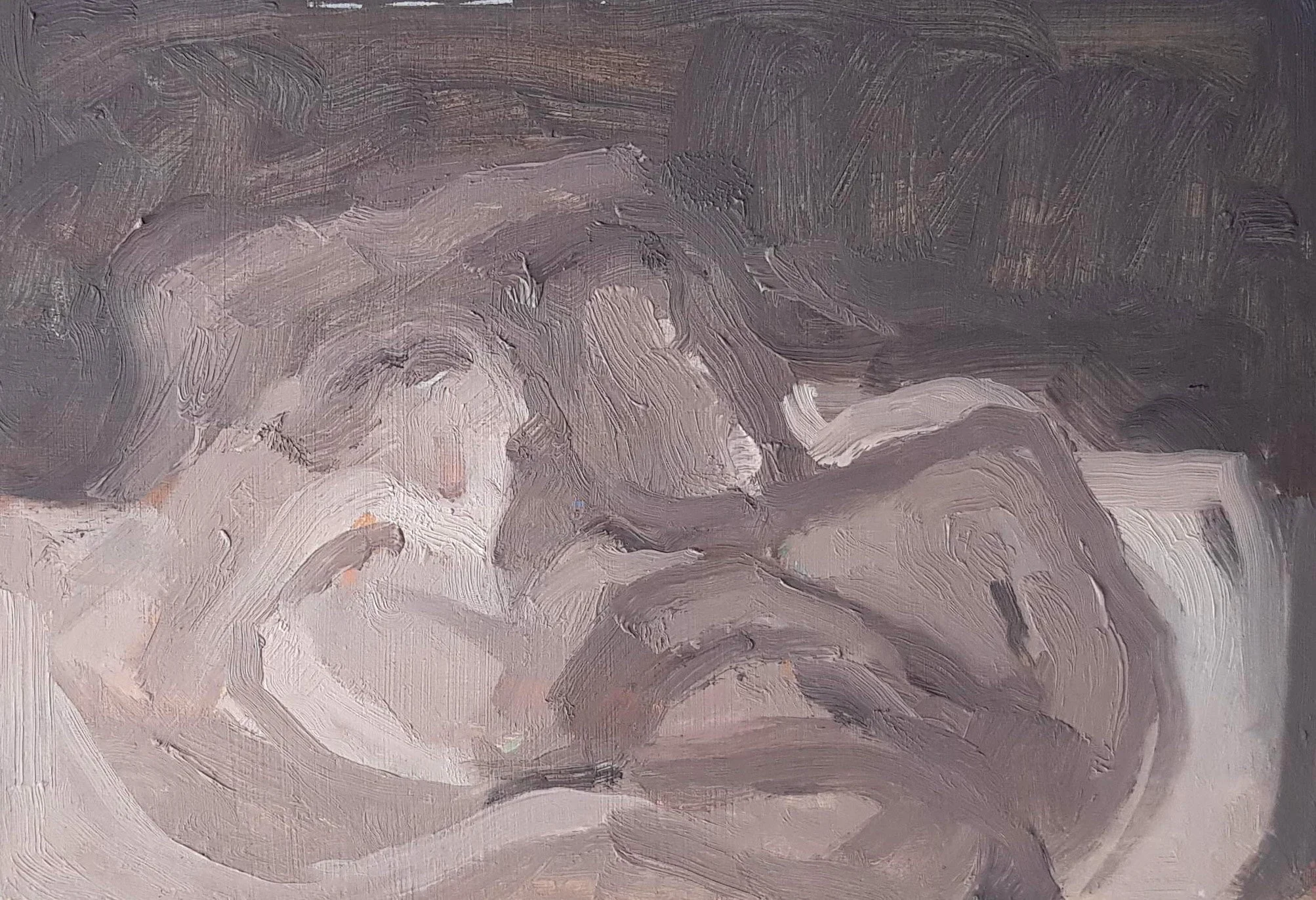 It Takes Two   •   Oil on board   •  19cm x 27cm