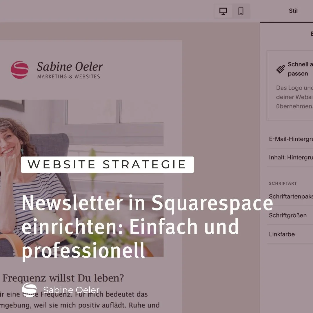 So startest du deinen Newsletter in Squarespace