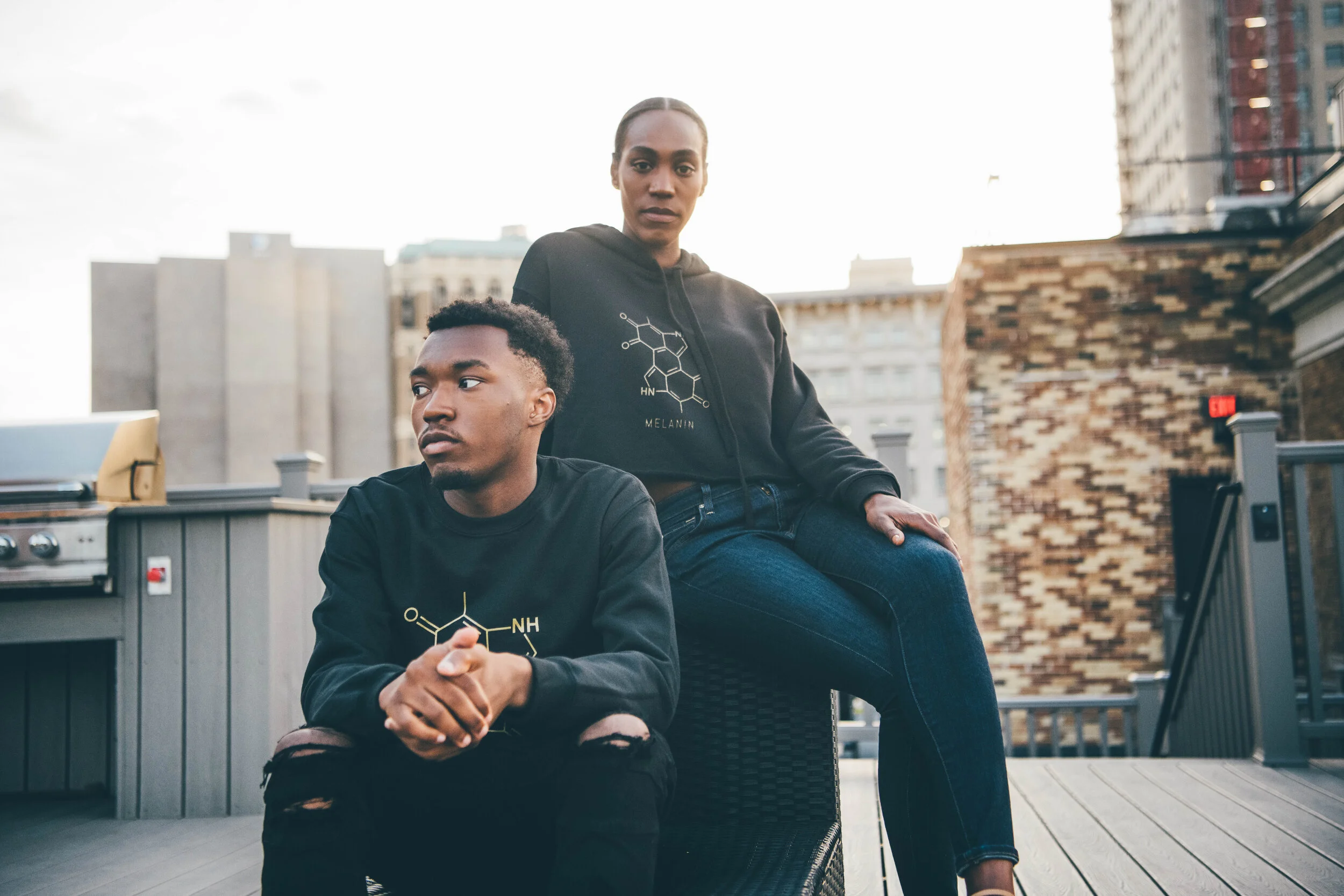 Melanin Crop Hoodie