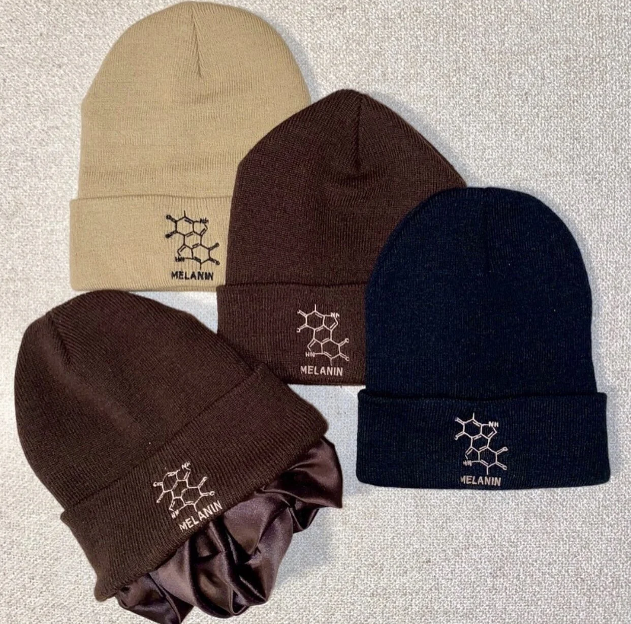 Melanin Satin-Lined Beanie